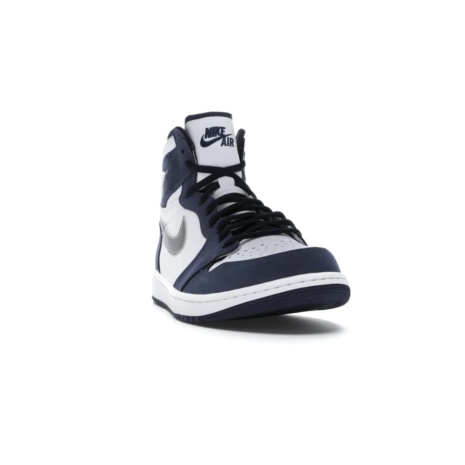 Jordan 1 Retro High COJP Midnight Navy (2020) - Image 8 - Only at www.BallersClubKickz.com - Air Jordan 1 Retro High COJP Midnight Navy - Iconic silhouette updated with a modern touch. Be ahead of the game with this timeless style. Get it now.