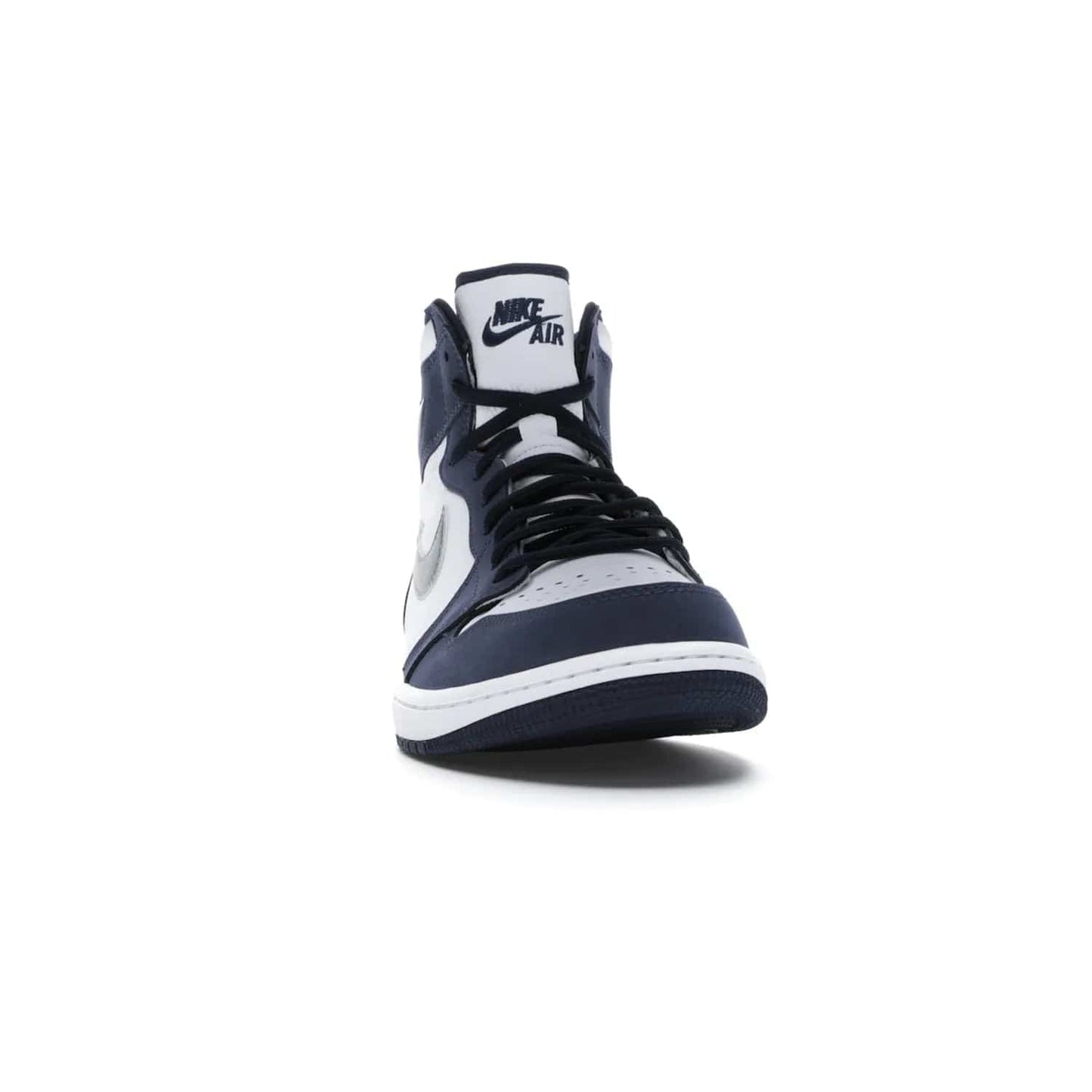 Jordan 1 Retro High COJP Midnight Navy (2020) - Image 9 - Only at www.BallersClubKickz.com - Air Jordan 1 Retro High COJP Midnight Navy - Iconic silhouette updated with a modern touch. Be ahead of the game with this timeless style. Get it now.
