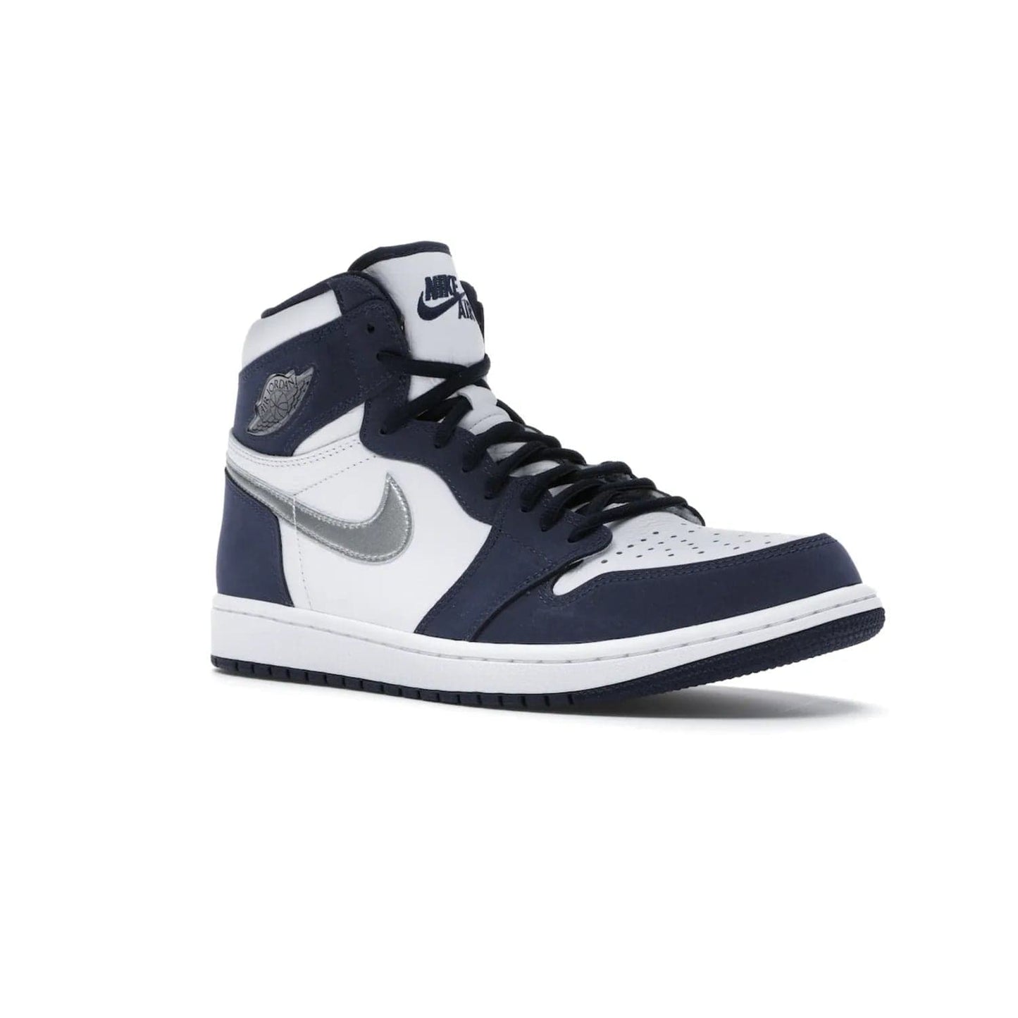 Jordan 1 Retro High COJP Midnight Navy (2020) - Image 5 - Only at www.BallersClubKickz.com - Air Jordan 1 Retro High COJP Midnight Navy - Iconic silhouette updated with a modern touch. Be ahead of the game with this timeless style. Get it now.