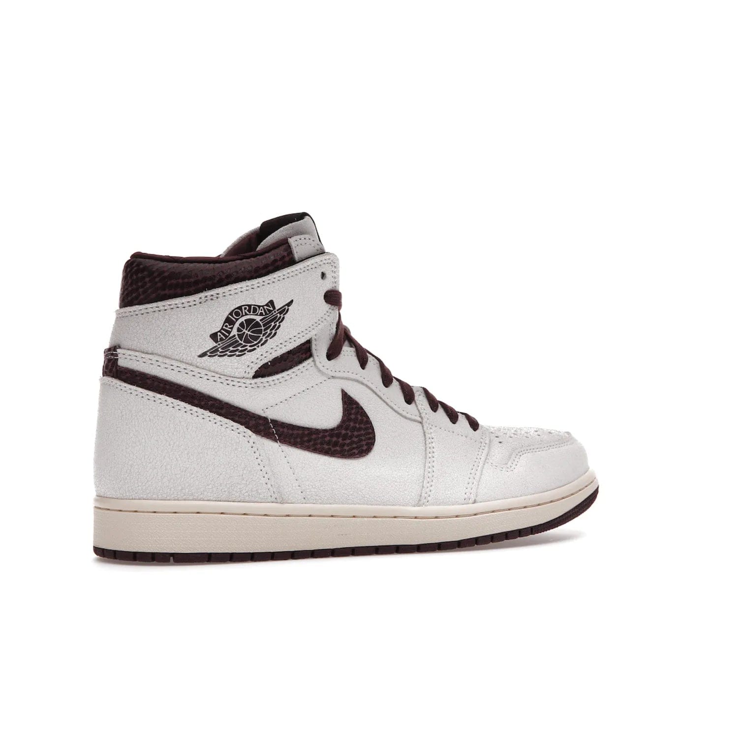 Jordan 1 Retro High OG A Ma Maniére - Image 34 - Only at www.BallersClubKickz.com - Luxury meets style with the Air Jordan 1 A Ma Maniére. Premium leather, reptilian-textured leather collars and Swooshes, quilted lining, and yellowed soles come together to create a vintage yet modern sneaker, perfect for any occasion. Released in November 2021.