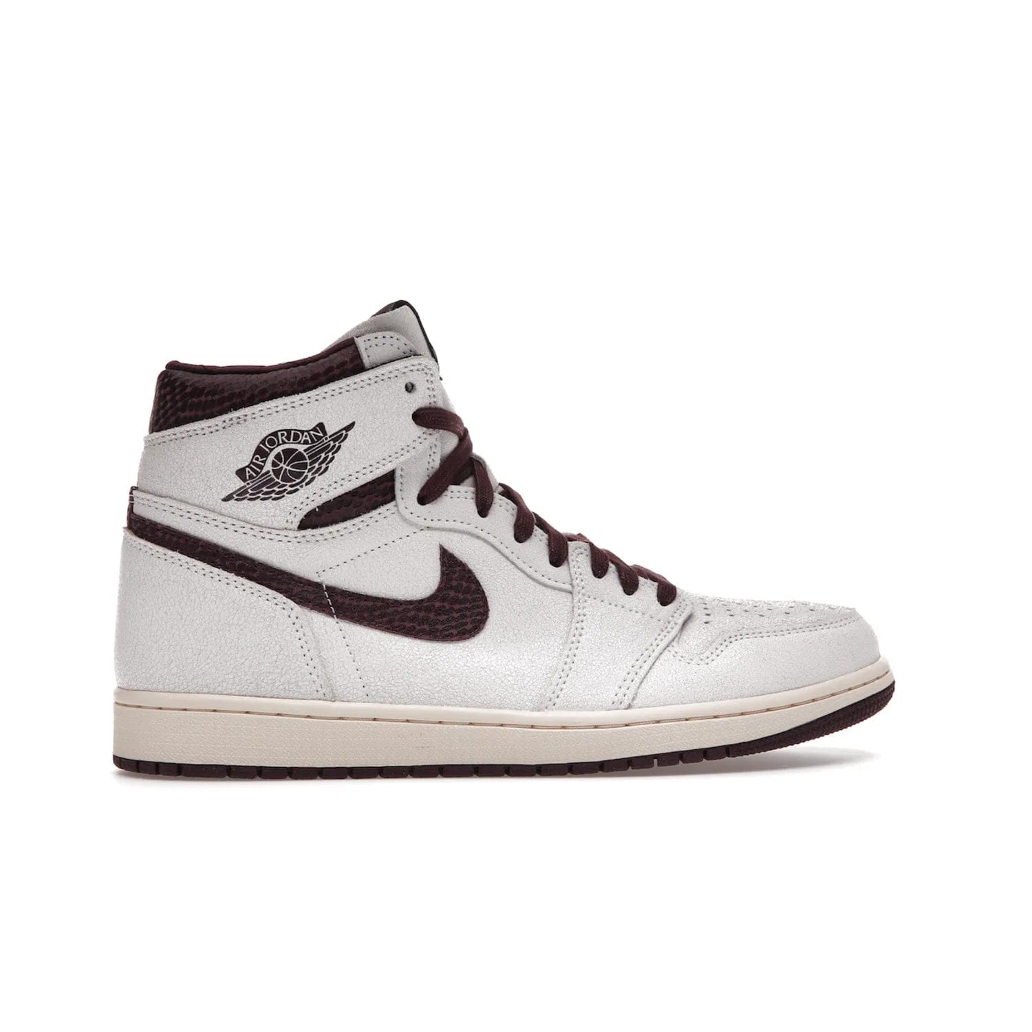 Jordan 1 Retro High OG A Ma Maniére - Image 36 - Only at www.BallersClubKickz.com - Luxury meets style with the Air Jordan 1 A Ma Maniére. Premium leather, reptilian-textured leather collars and Swooshes, quilted lining, and yellowed soles come together to create a vintage yet modern sneaker, perfect for any occasion. Released in November 2021.