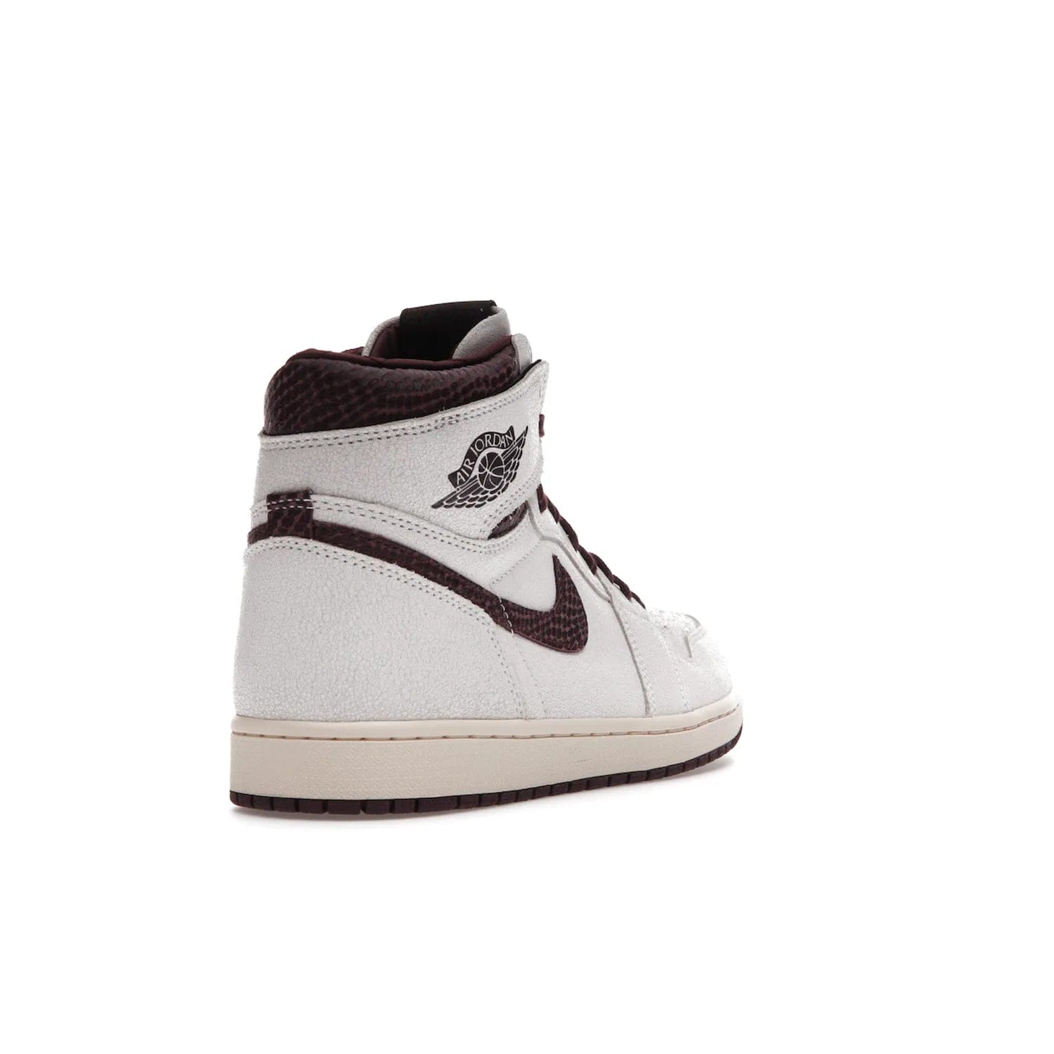 Jordan 1 Retro High OG A Ma Maniére - Image 31 - Only at www.BallersClubKickz.com - Luxury meets style with the Air Jordan 1 A Ma Maniére. Premium leather, reptilian-textured leather collars and Swooshes, quilted lining, and yellowed soles come together to create a vintage yet modern sneaker, perfect for any occasion. Released in November 2021.