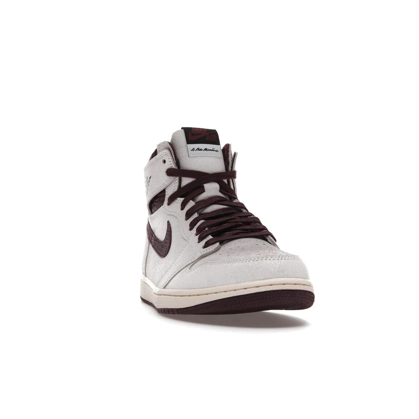 Jordan 1 Retro High OG A Ma Maniére - Image 8 - Only at www.BallersClubKickz.com - Luxury meets style with the Air Jordan 1 A Ma Maniére. Premium leather, reptilian-textured leather collars and Swooshes, quilted lining, and yellowed soles come together to create a vintage yet modern sneaker, perfect for any occasion. Released in November 2021.