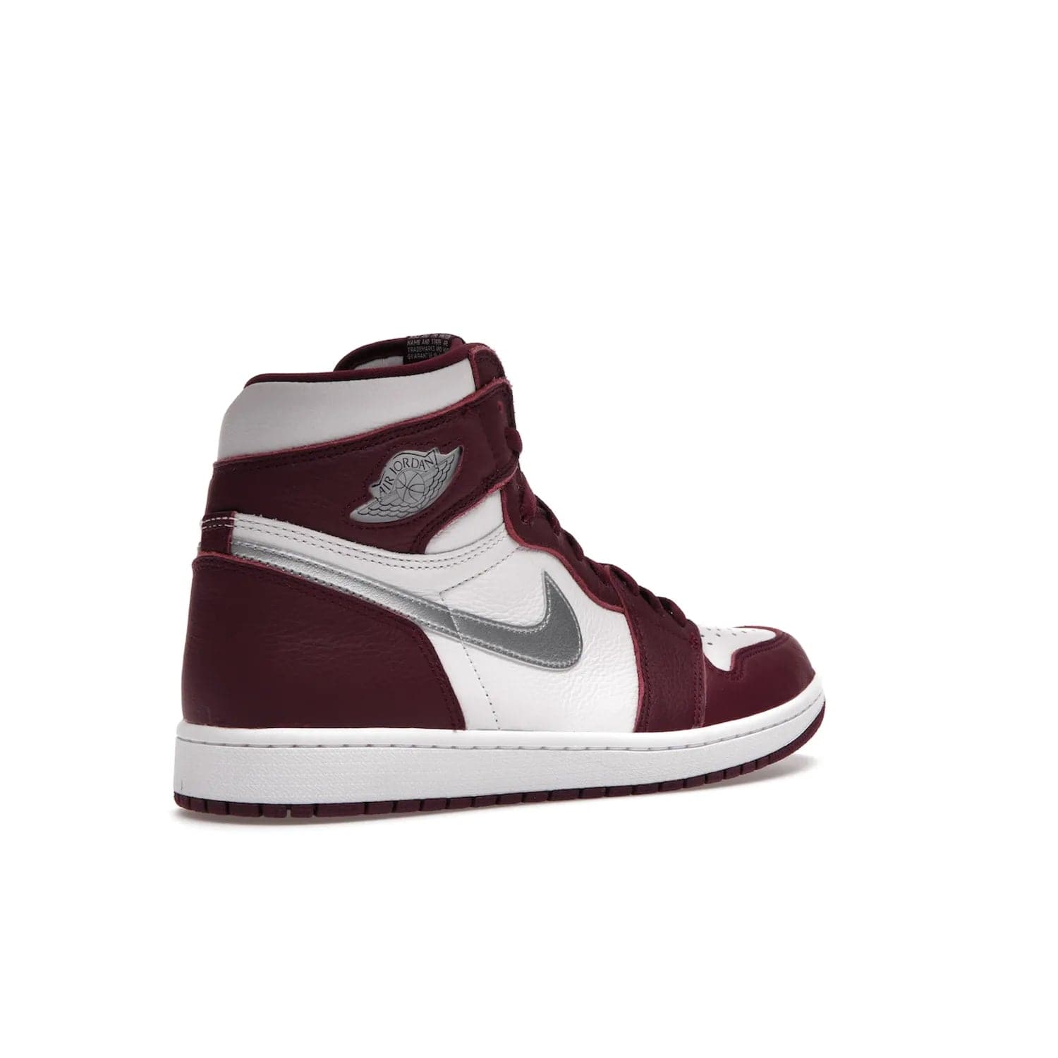 Jordan 1 Retro High OG Bordeaux - Image 33 - Only at www.BallersClubKickz.com - Shop the classic Air Jordan 1 High Bordeaux with a modern high-top cut. The timeless Bordeaux and White-Metallic Silver colorway, releasing Nov 20, 2021, is perfect for practice or a night out.