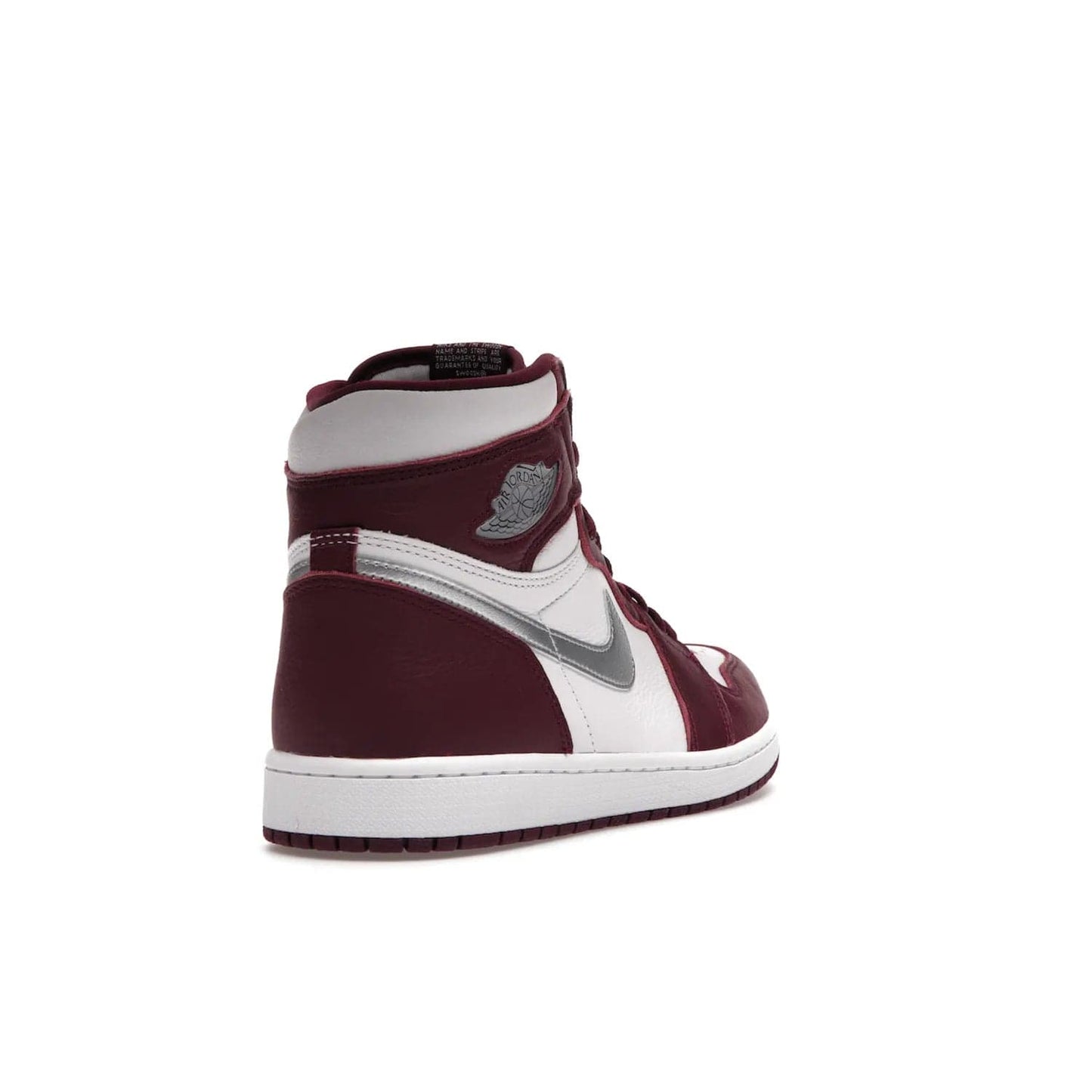 Jordan 1 Retro High OG Bordeaux - Image 31 - Only at www.BallersClubKickz.com - Shop the classic Air Jordan 1 High Bordeaux with a modern high-top cut. The timeless Bordeaux and White-Metallic Silver colorway, releasing Nov 20, 2021, is perfect for practice or a night out.