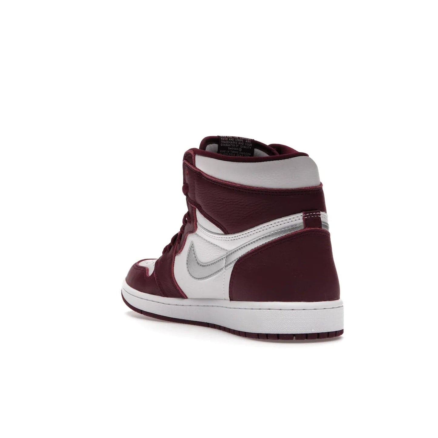 Jordan 1 Retro High OG Bordeaux - Image 25 - Only at www.BallersClubKickz.com - Shop the classic Air Jordan 1 High Bordeaux with a modern high-top cut. The timeless Bordeaux and White-Metallic Silver colorway, releasing Nov 20, 2021, is perfect for practice or a night out.