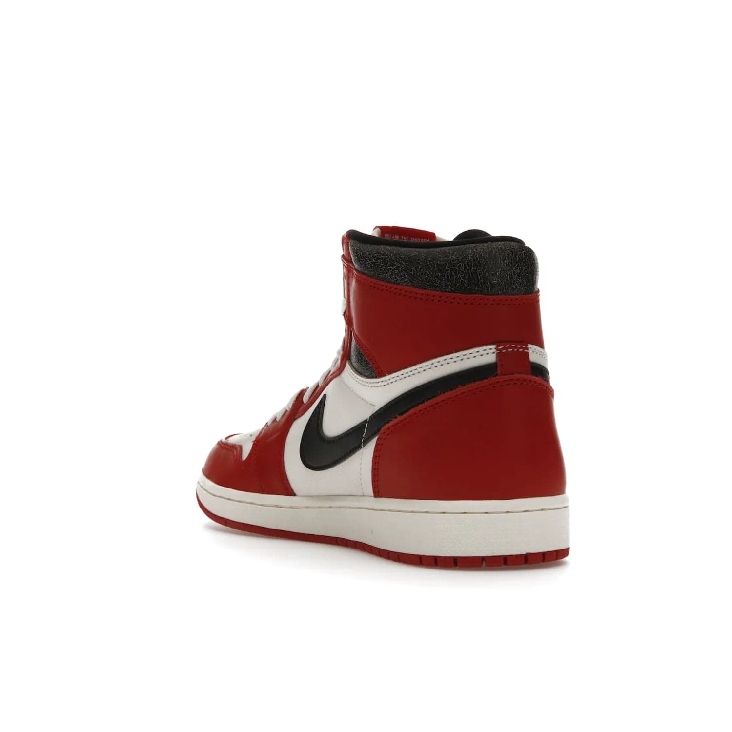 Jordan 1 Retro High OG Chicago Lost and Found - Image 25 - Only at www.BallersClubKickz.com - Be the envy of all sneakerheads with the Air Jordan 1 Retro High OG “Chicago Lost and Found”. This special edition shoe comes in a Varsity Red/Black-Sail-Muslin colorway and features crackled leather uppers and yellowed details for a unique, vintage look. Get your hands this rare release in November 2022.