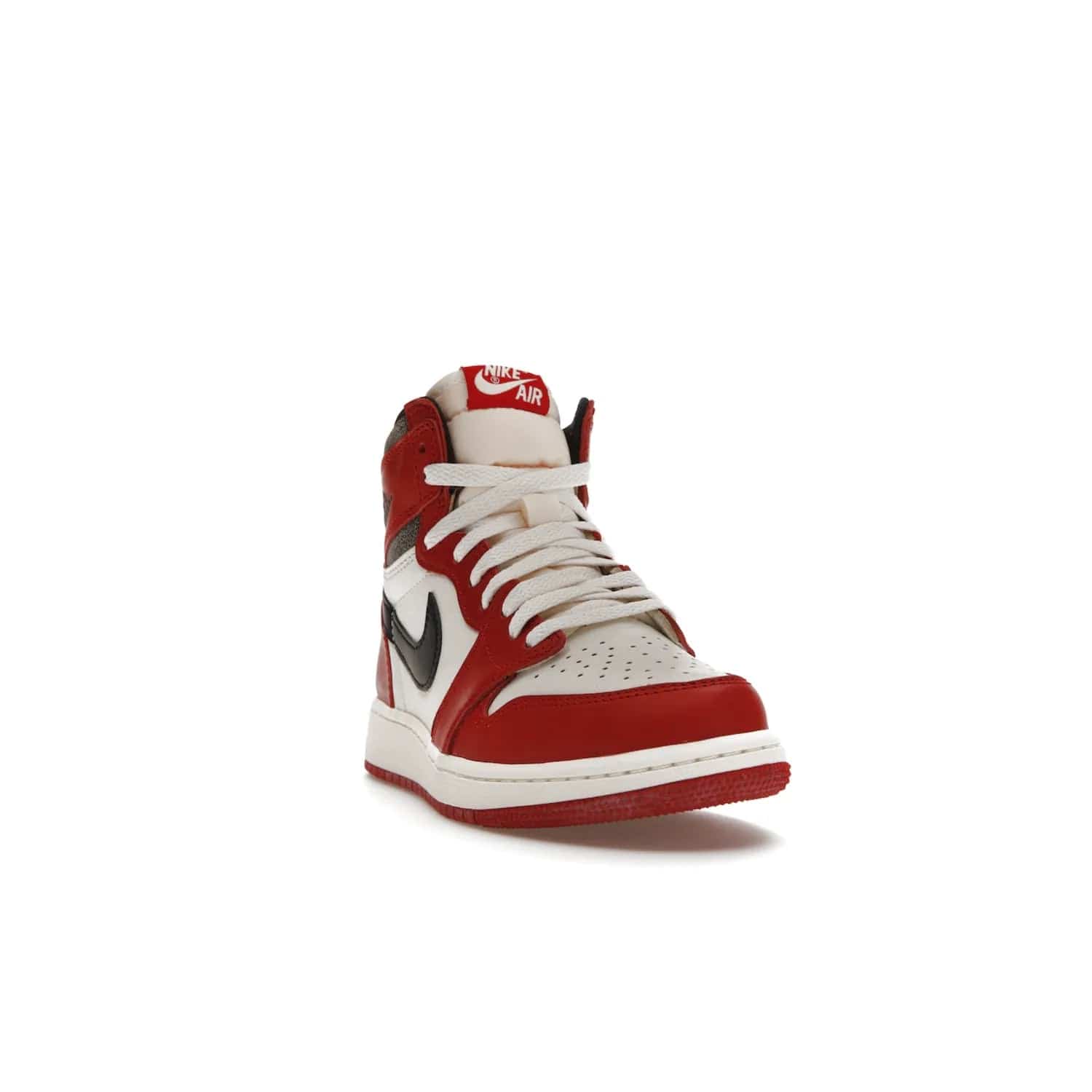 Jordan 1 Retro High OG Chicago Lost and Found (GS) - Image 8 - Only at www.BallersClubKickz.com - Grab the Air Jordan 1 Retro High OG Chicago Reimagined GS, presenting in classic 1985 silhouette. Varsity Red, Black, Muslin and Sail hues, featuring Nike Air branding, Wings on the collars and printed insoles. Don't miss out when it releases 19th Nov 2022.