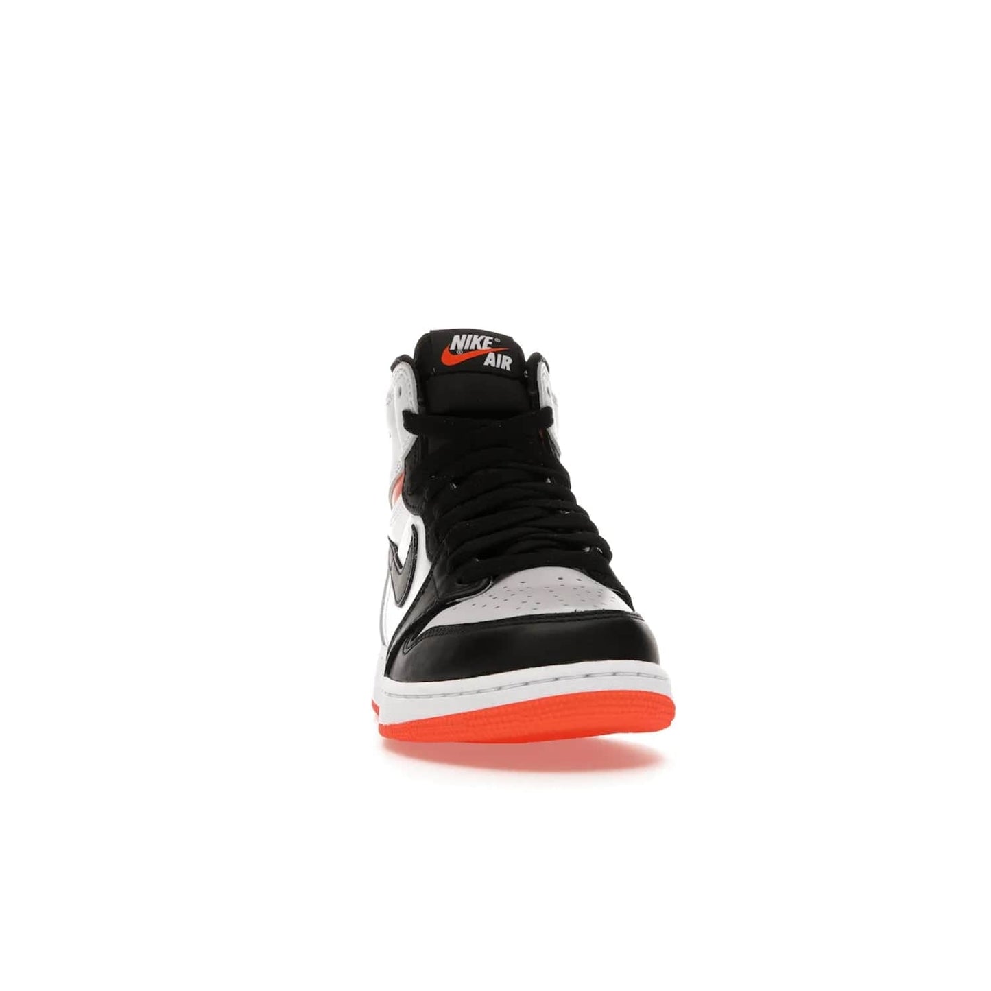 Jordan 1 High OG Electro Orange (GS) - Image 9 - Only at www.BallersClubKickz.com - The Air Jordan 1 High OG Electro Orange GS is the ideal shoe for kids on the go. Featuring white leather uppers, black overlays, and bright orange accents, it's sure to become a favorite. A great mix of classic style and vibrant colors, the shoe delivers air cushioning for comfort and hard orange rubber for grip. Release on July 17th, 2021. Get them a pair today.