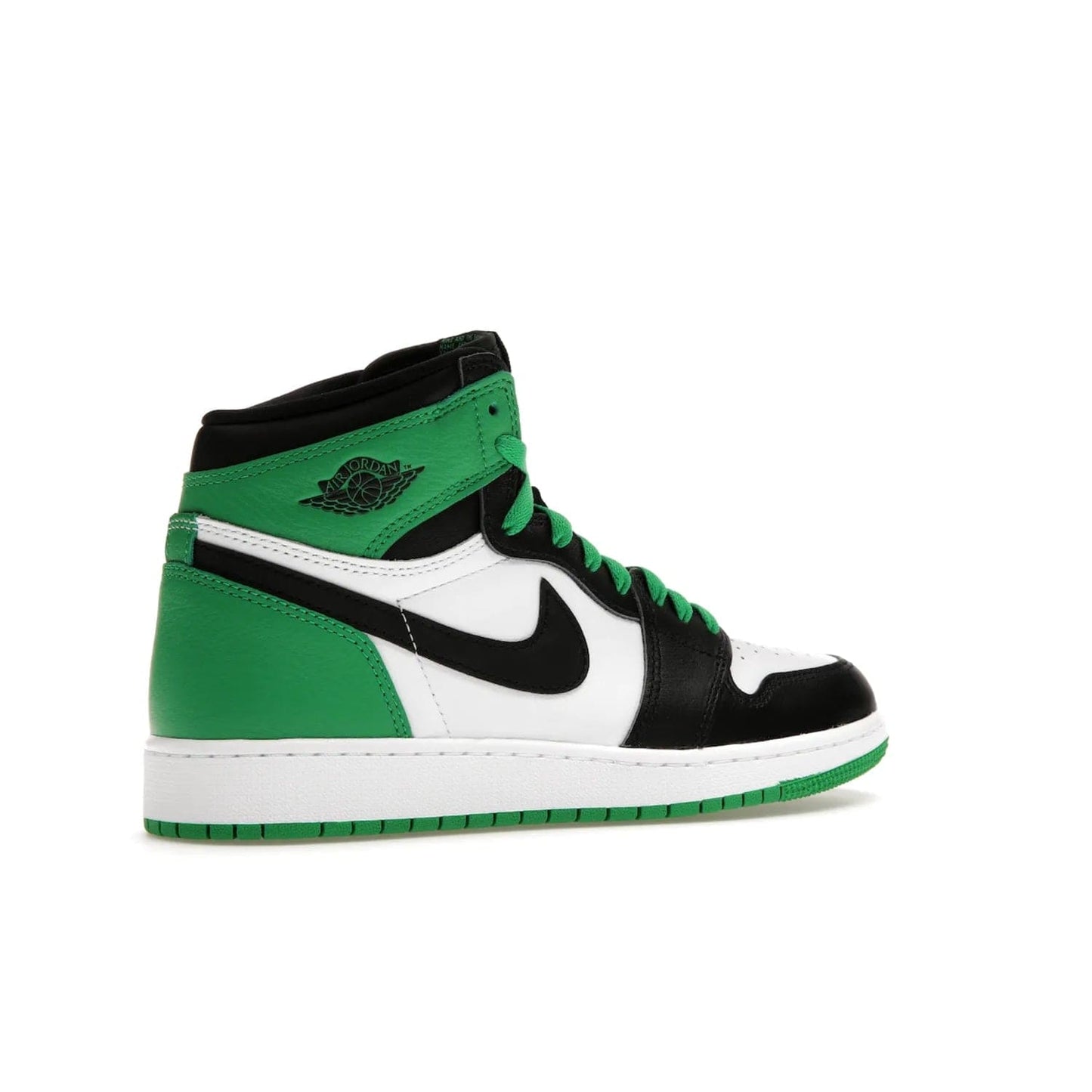 Jordan 1 Retro High OG Lucky Green (GS) - Image 34 - Only at www.BallersClubKickz.com - Freshly dropped Jordan 1 Retro High OG in black/lucky green, the perfect casual sneaker. White outsole for a truly unique look. Get them now in stores.