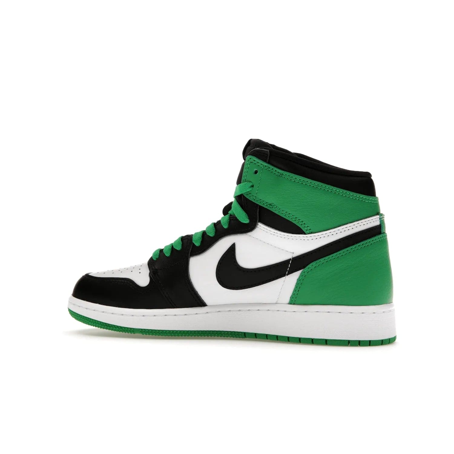 Jordan 1 Retro High OG Lucky Green (GS) - Image 21 - Only at www.BallersClubKickz.com - Freshly dropped Jordan 1 Retro High OG in black/lucky green, the perfect casual sneaker. White outsole for a truly unique look. Get them now in stores.