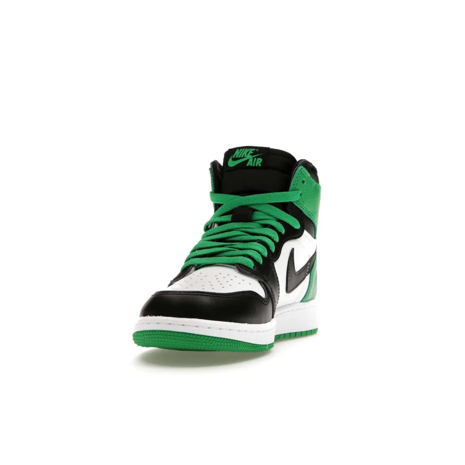 Jordan 1 Retro High OG Lucky Green (GS) - Image 12 - Only at www.BallersClubKickz.com - Freshly dropped Jordan 1 Retro High OG in black/lucky green, the perfect casual sneaker. White outsole for a truly unique look. Get them now in stores.