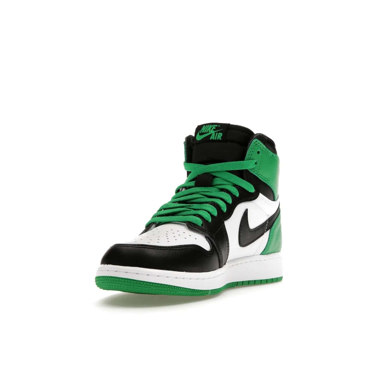 Jordan 1 Retro High OG Lucky Green (GS) - Image 13 - Only at www.BallersClubKickz.com - Freshly dropped Jordan 1 Retro High OG in black/lucky green, the perfect casual sneaker. White outsole for a truly unique look. Get them now in stores.