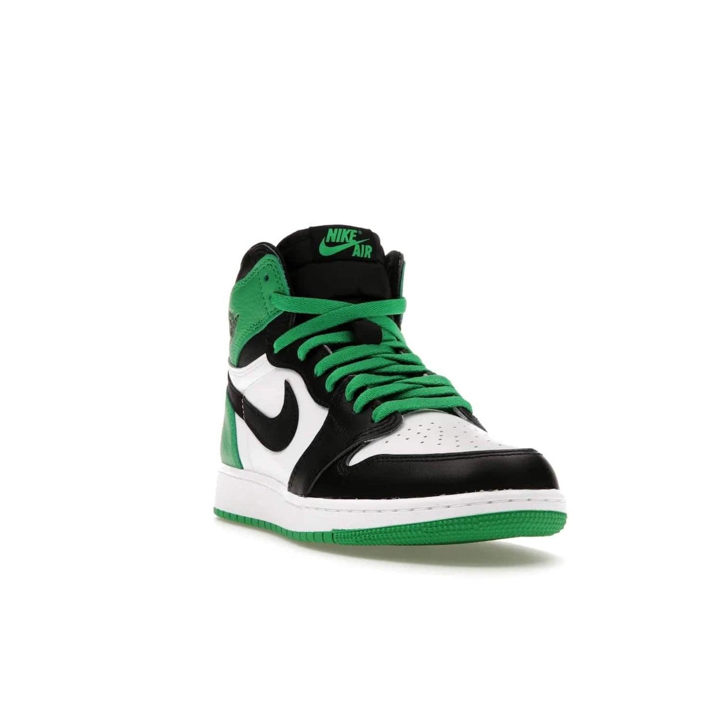 Jordan 1 Retro High OG Lucky Green (GS) - Image 7 - Only at www.BallersClubKickz.com - Freshly dropped Jordan 1 Retro High OG in black/lucky green, the perfect casual sneaker. White outsole for a truly unique look. Get them now in stores.
