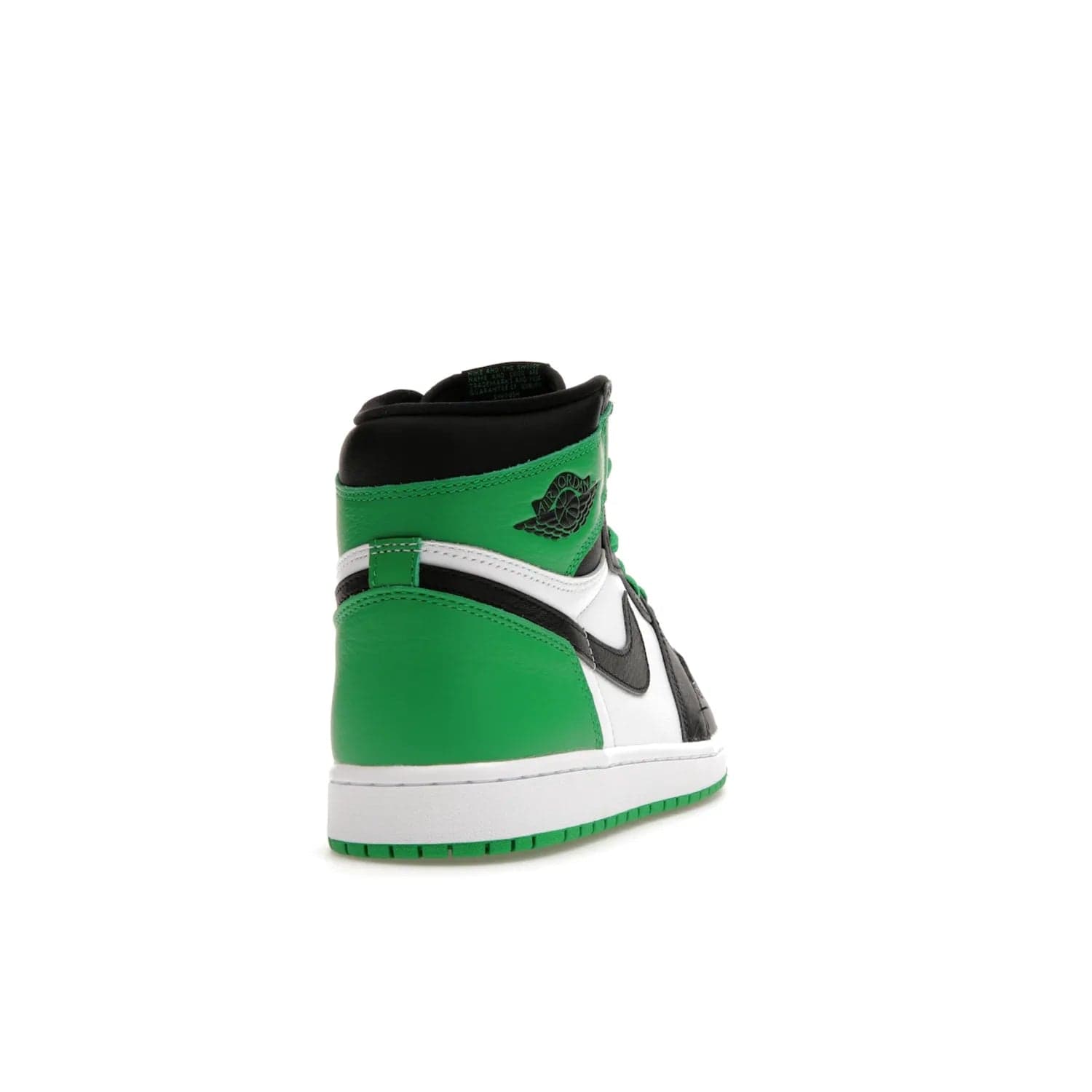 Jordan 1 Retro High OG Lucky Green - Image 30 - Only at www.BallersClubKickz.com - Experience luck with the release of the Air Jordan 1 Retro High OG Lucky Green. A leather upper with black, white and signature green accents hits the mark. Nike branding in Lucky Green and laces complete the look. Get lucky April 15, 2023.