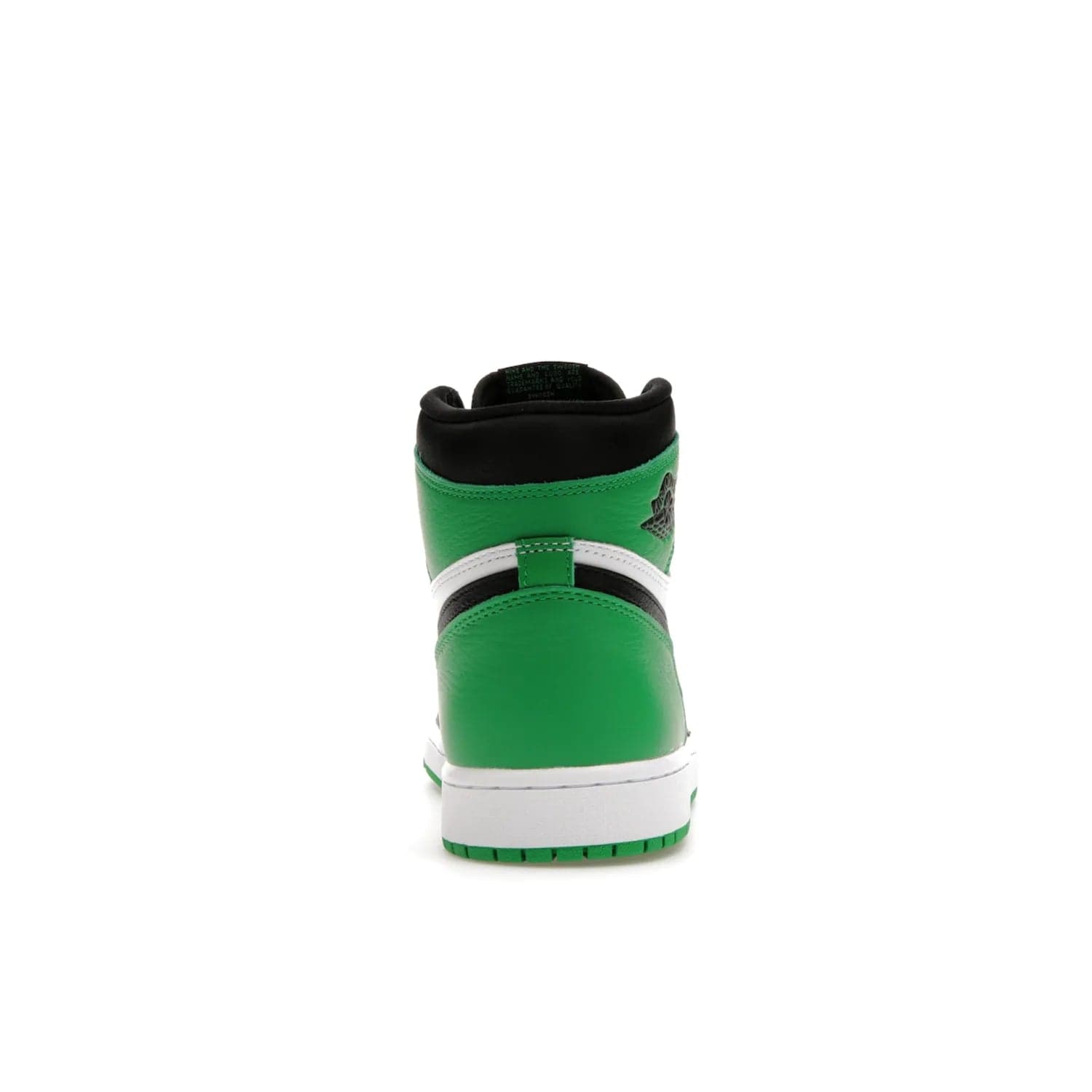 Jordan 1 Retro High OG Lucky Green - Image 28 - Only at www.BallersClubKickz.com - Experience luck with the release of the Air Jordan 1 Retro High OG Lucky Green. A leather upper with black, white and signature green accents hits the mark. Nike branding in Lucky Green and laces complete the look. Get lucky April 15, 2023.