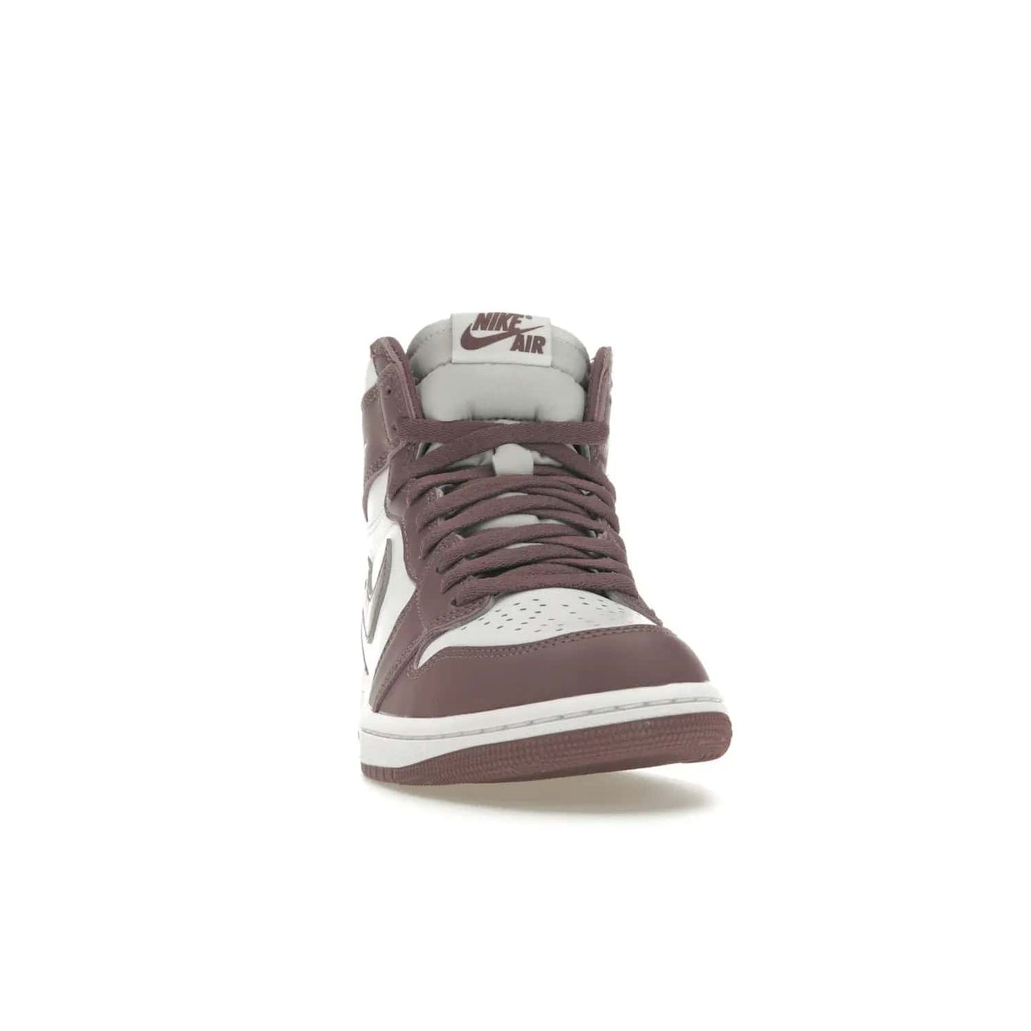 Jordan 1 Retro High OG Mauve - Image 9 - Only at www.BallersClubKickz.com - Eye-catching Jordan 1 Retro High OG Mauve releases October 14th, 2023. White base overlayed with Sky J Mauve hue, white trim. Turn heads with this bold, unique style.