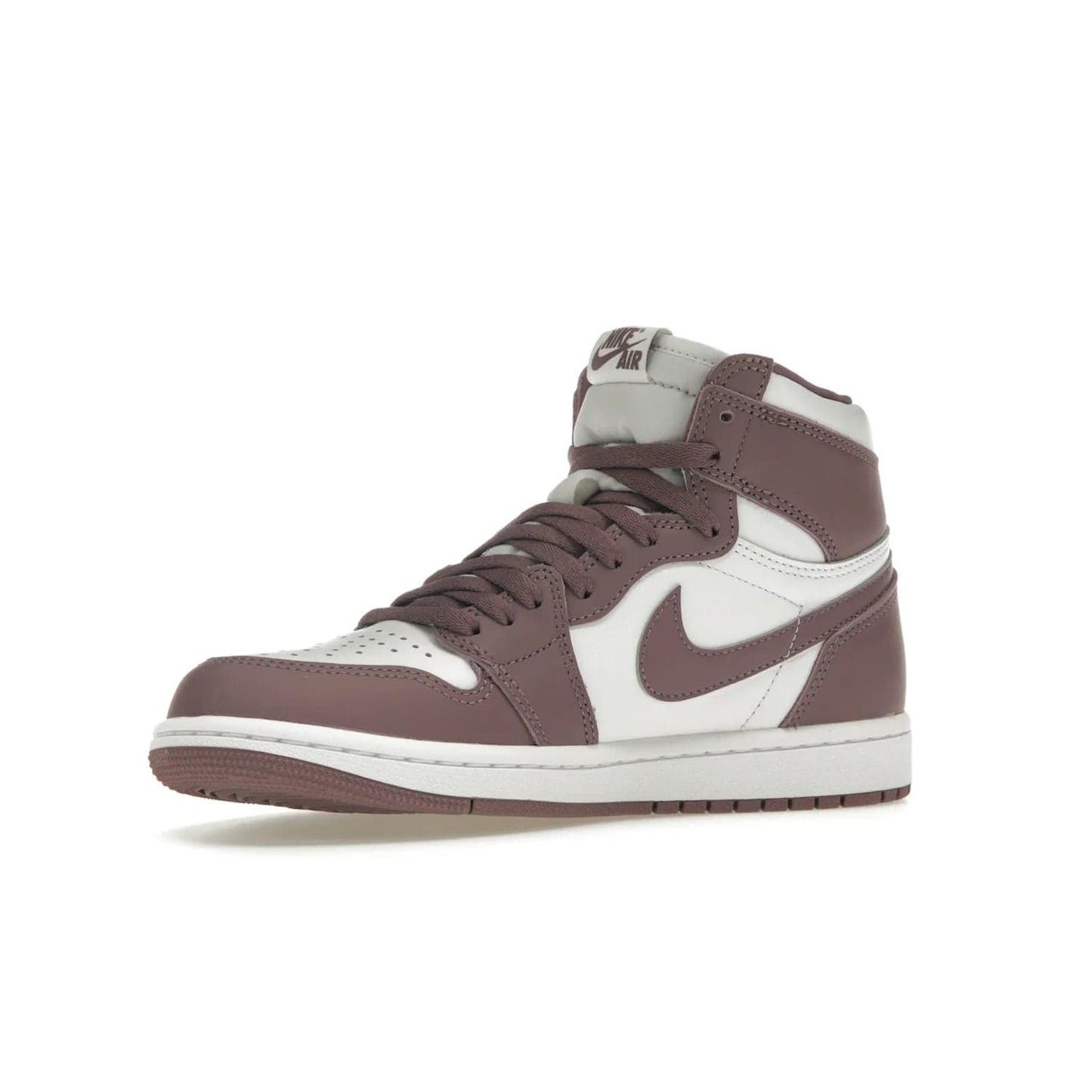 Jordan 1 Retro High OG Mauve - Image 16 - Only at www.BallersClubKickz.com - Eye-catching Jordan 1 Retro High OG Mauve releases October 14th, 2023. White base overlayed with Sky J Mauve hue, white trim. Turn heads with this bold, unique style.