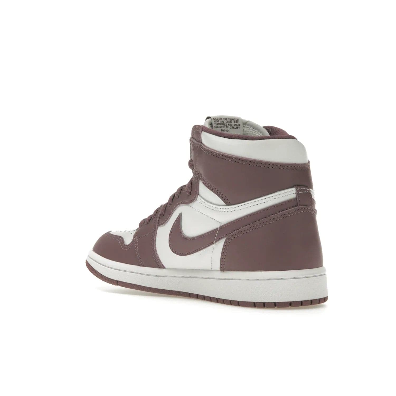 Jordan 1 Retro High OG Mauve - Image 24 - Only at www.BallersClubKickz.com - Eye-catching Jordan 1 Retro High OG Mauve releases October 14th, 2023. White base overlayed with Sky J Mauve hue, white trim. Turn heads with this bold, unique style.