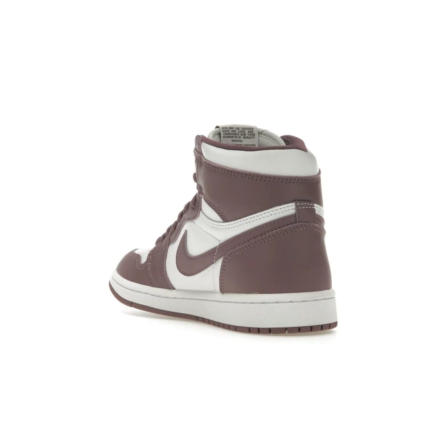 Jordan 1 Retro High OG Mauve - Image 25 - Only at www.BallersClubKickz.com - Eye-catching Jordan 1 Retro High OG Mauve releases October 14th, 2023. White base overlayed with Sky J Mauve hue, white trim. Turn heads with this bold, unique style.