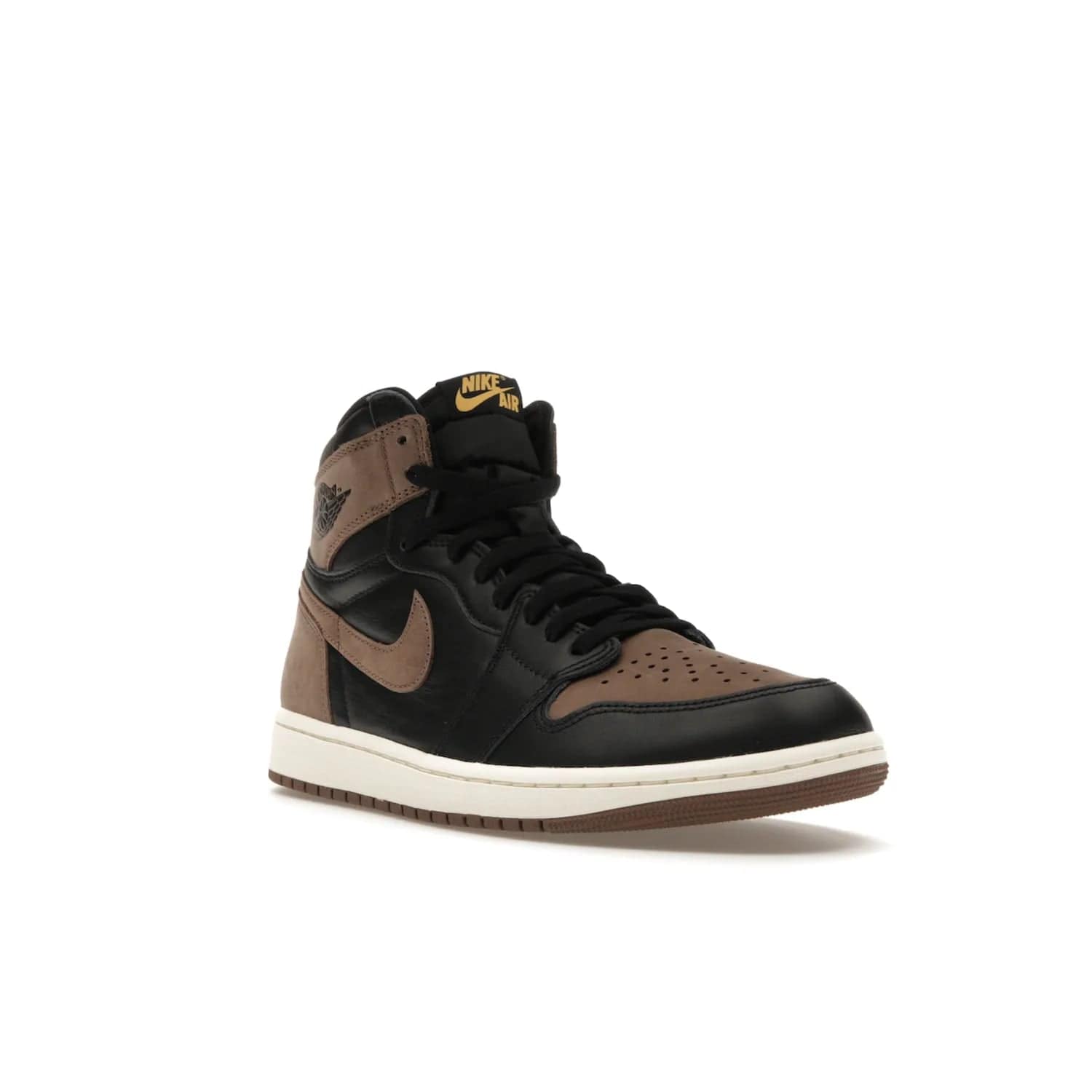 Jordan 1 Retro High OG Palomino - Image 6 - Only at www.BallersClubKickz.com - The Jordan 1 Retro High OG Palomino. Crafted with leather and nubuck, detailed with shades of black and palomino. A timeless classic with modern style, perfect for elevating any sneaker collection. Get your pair, launching September 2, 2023.