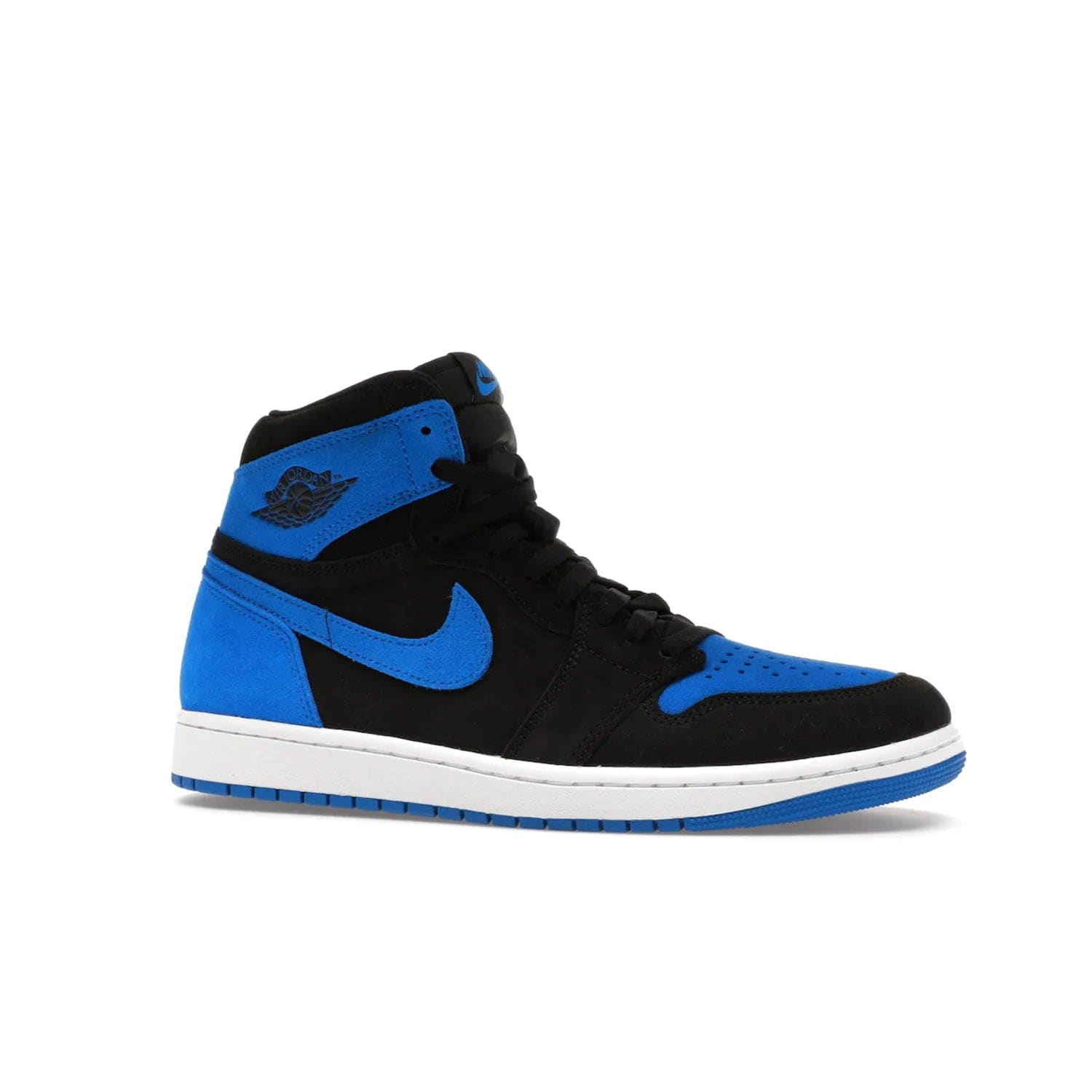 Jordan 1 Retro High OG Royal Reimagined - Image 3 - Only at www.BallersClubKickz.com - ####
Old meets the new: Jordan 1 Retro High OG 'Royal Reimagined' is a bold statement of evolution with its royal blue and black suede material makeup. Swoosh overlays, Wings logos, padded ankle collars and Nike Air tags maintain the OG's legendary lineage. Get a pair on November 4th and be part of a fearless, unyielding story.