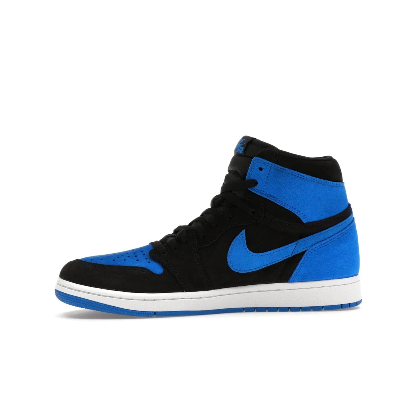 Jordan 1 Retro High OG Royal Reimagined - Image 18 - Only at www.BallersClubKickz.com - ####
Old meets the new: Jordan 1 Retro High OG 'Royal Reimagined' is a bold statement of evolution with its royal blue and black suede material makeup. Swoosh overlays, Wings logos, padded ankle collars and Nike Air tags maintain the OG's legendary lineage. Get a pair on November 4th and be part of a fearless, unyielding story.