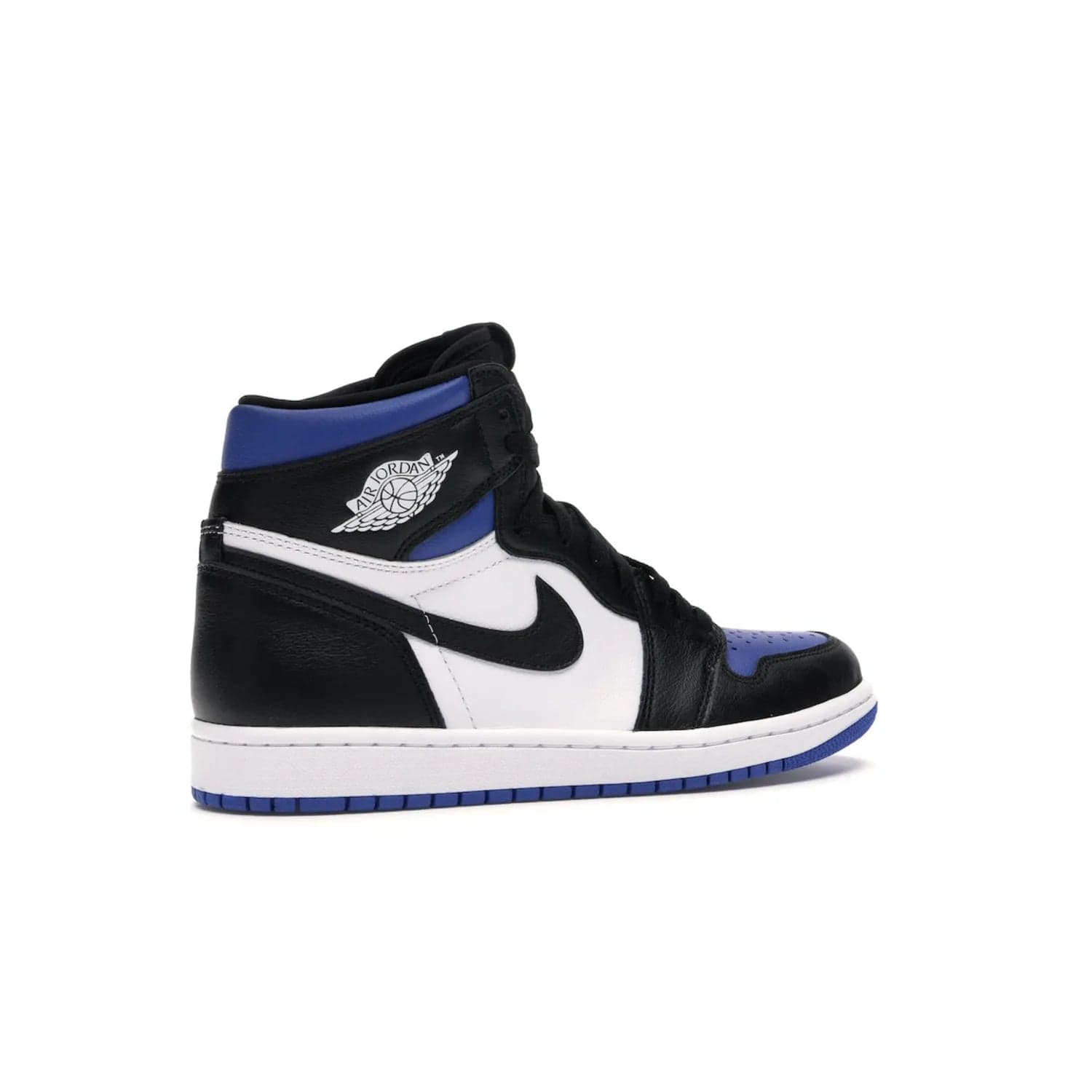 Jordan 1 Retro High Royal Toe - Image 34 - Only at www.BallersClubKickz.com - Refresh your look with the Jordan 1 Retro High Royal Toe. This classic AJ 1 sports a white and royal leather upper, black leather overlays, and branded leather tongue tag. Pick up today and set the streets ablaze.