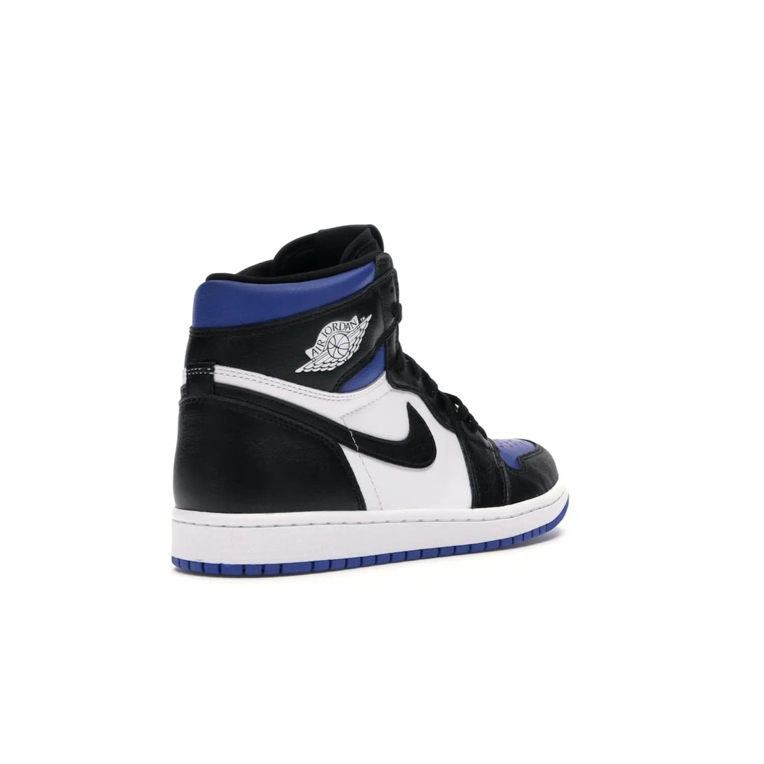 Jordan 1 Retro High Royal Toe - Image 32 - Only at www.BallersClubKickz.com - Refresh your look with the Jordan 1 Retro High Royal Toe. This classic AJ 1 sports a white and royal leather upper, black leather overlays, and branded leather tongue tag. Pick up today and set the streets ablaze.