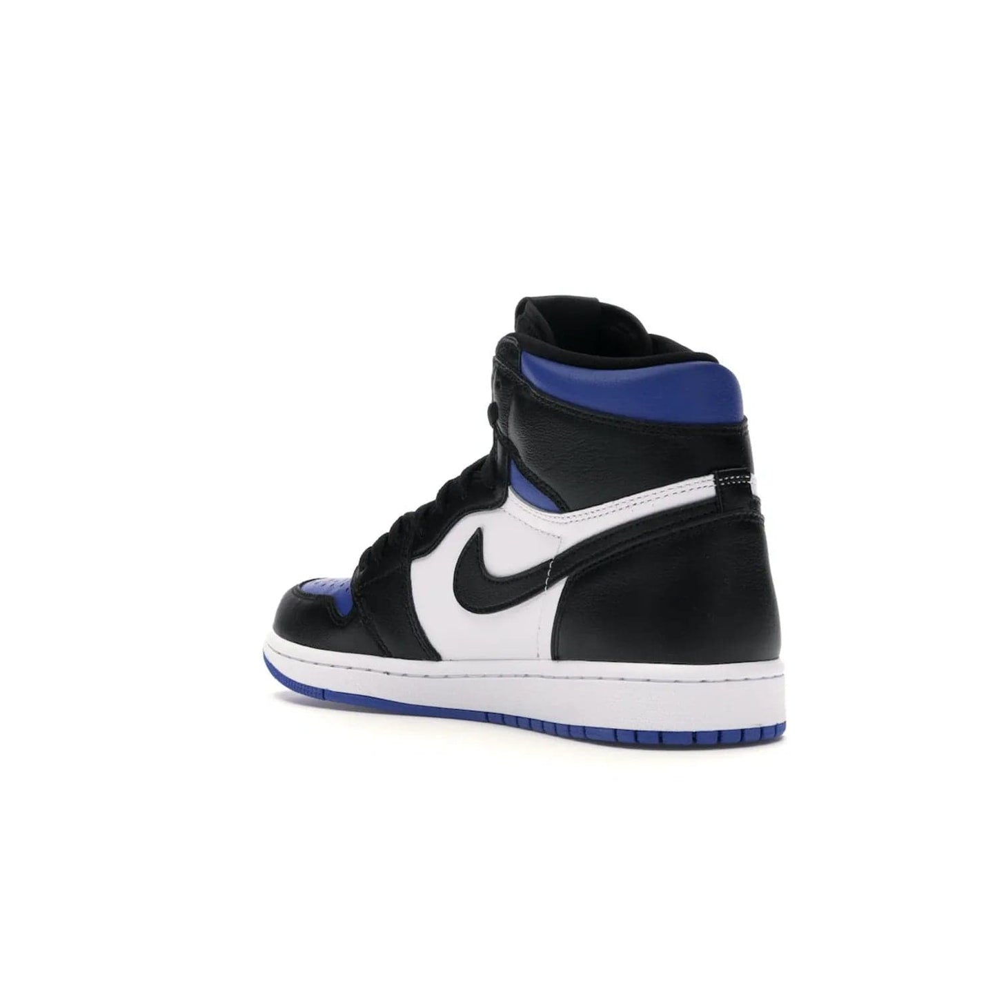 Jordan 1 Retro High Royal Toe - Image 24 - Only at www.BallersClubKickz.com - Refresh your look with the Jordan 1 Retro High Royal Toe. This classic AJ 1 sports a white and royal leather upper, black leather overlays, and branded leather tongue tag. Pick up today and set the streets ablaze.