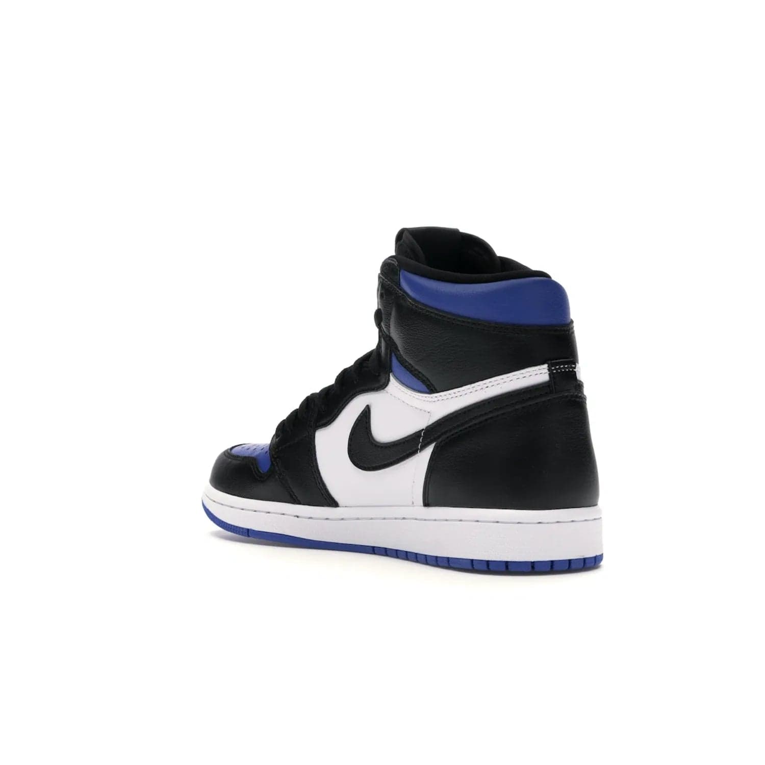 Jordan 1 Retro High Royal Toe - Image 24 - Only at www.BallersClubKickz.com - Refresh your look with the Jordan 1 Retro High Royal Toe. This classic AJ 1 sports a white and royal leather upper, black leather overlays, and branded leather tongue tag. Pick up today and set the streets ablaze.