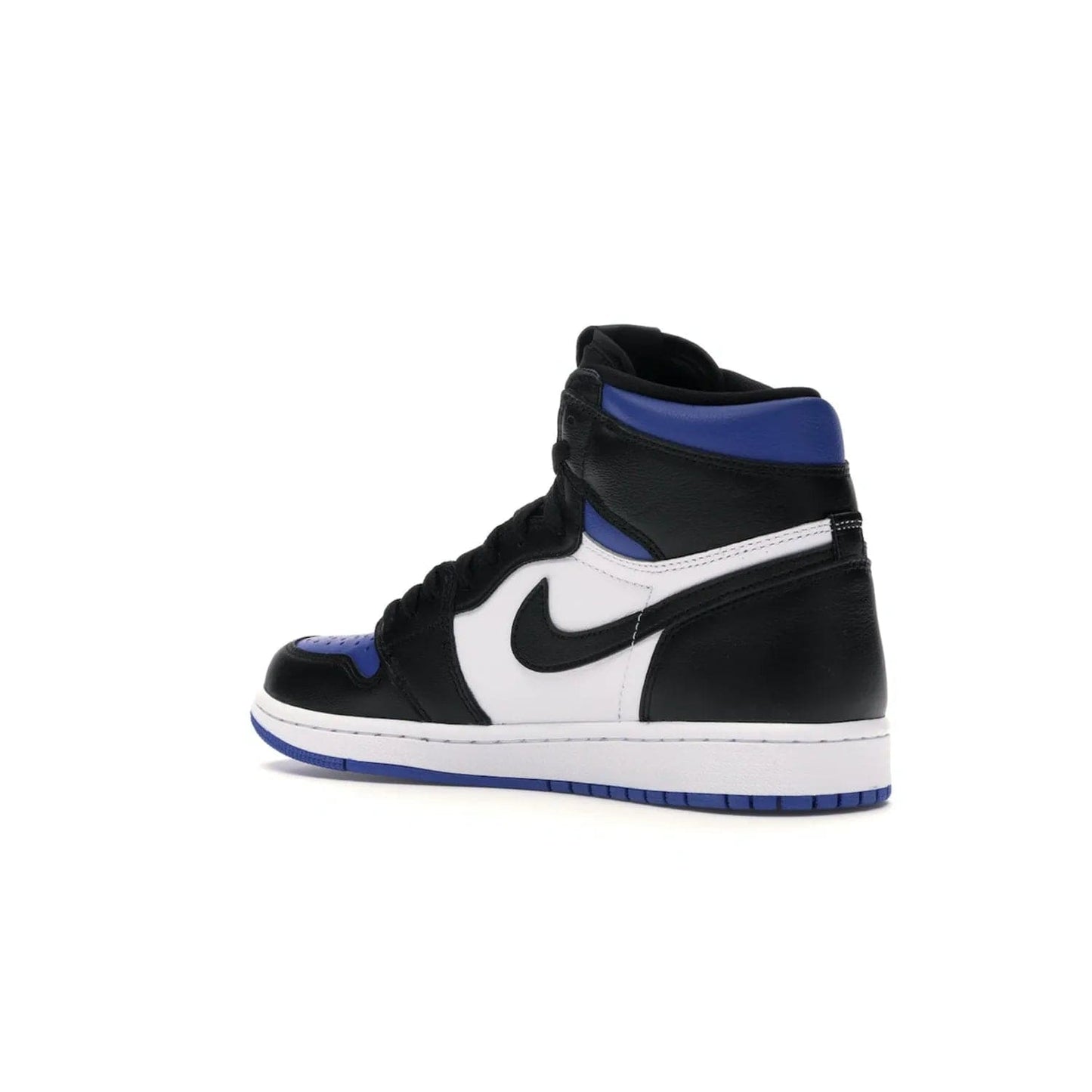 Jordan 1 Retro High Royal Toe - Image 23 - Only at www.BallersClubKickz.com - Refresh your look with the Jordan 1 Retro High Royal Toe. This classic AJ 1 sports a white and royal leather upper, black leather overlays, and branded leather tongue tag. Pick up today and set the streets ablaze.