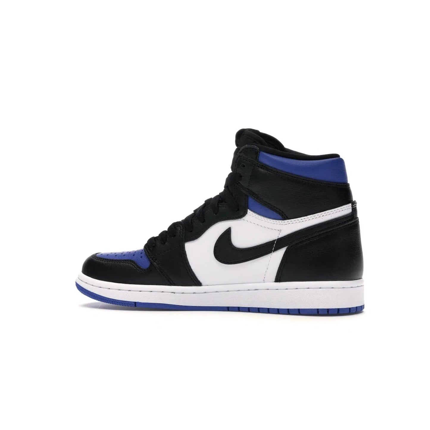 Jordan 1 Retro High Royal Toe - Image 21 - Only at www.BallersClubKickz.com - Refresh your look with the Jordan 1 Retro High Royal Toe. This classic AJ 1 sports a white and royal leather upper, black leather overlays, and branded leather tongue tag. Pick up today and set the streets ablaze.