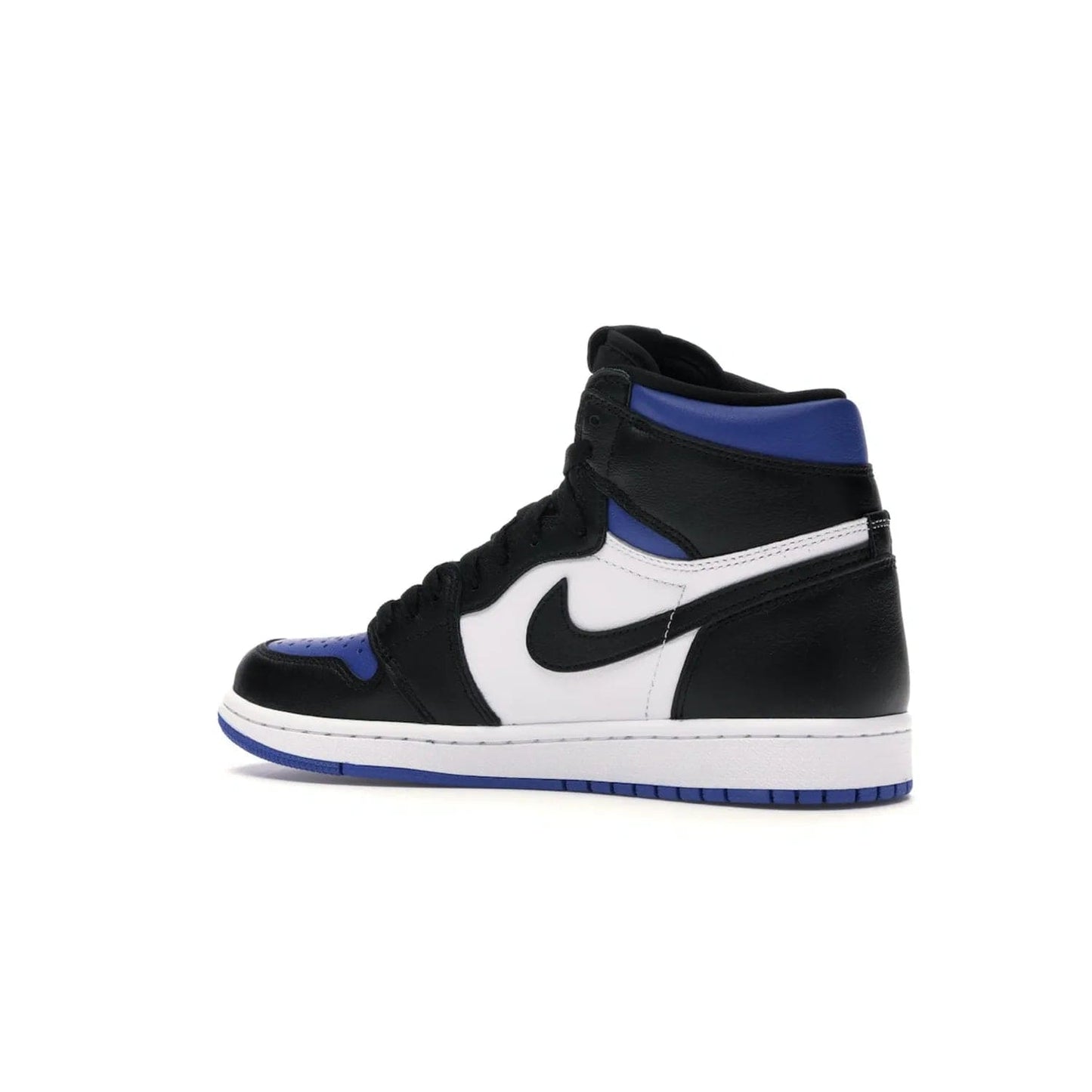Jordan 1 Retro High Royal Toe - Image 22 - Only at www.BallersClubKickz.com - Refresh your look with the Jordan 1 Retro High Royal Toe. This classic AJ 1 sports a white and royal leather upper, black leather overlays, and branded leather tongue tag. Pick up today and set the streets ablaze.