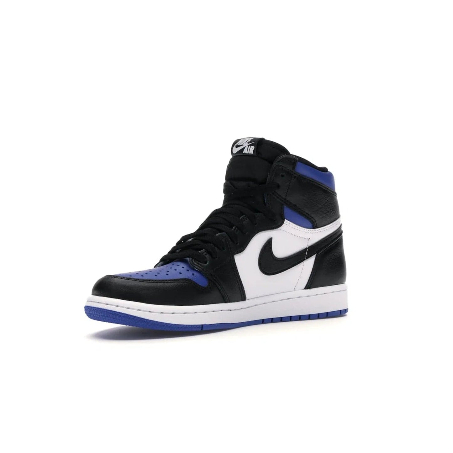 Jordan 1 Retro High Royal Toe - Image 15 - Only at www.BallersClubKickz.com - Refresh your look with the Jordan 1 Retro High Royal Toe. This classic AJ 1 sports a white and royal leather upper, black leather overlays, and branded leather tongue tag. Pick up today and set the streets ablaze.