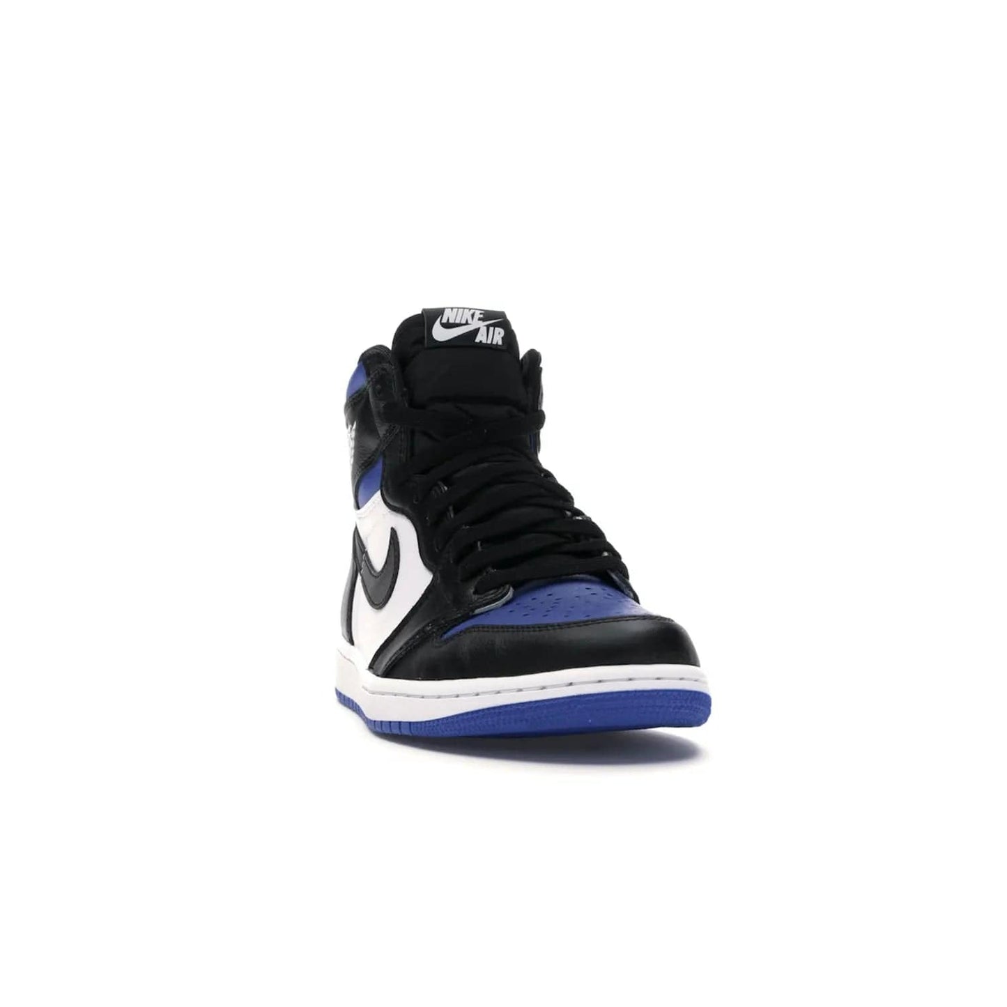 Jordan 1 Retro High Royal Toe - Image 8 - Only at www.BallersClubKickz.com - Refresh your look with the Jordan 1 Retro High Royal Toe. This classic AJ 1 sports a white and royal leather upper, black leather overlays, and branded leather tongue tag. Pick up today and set the streets ablaze.