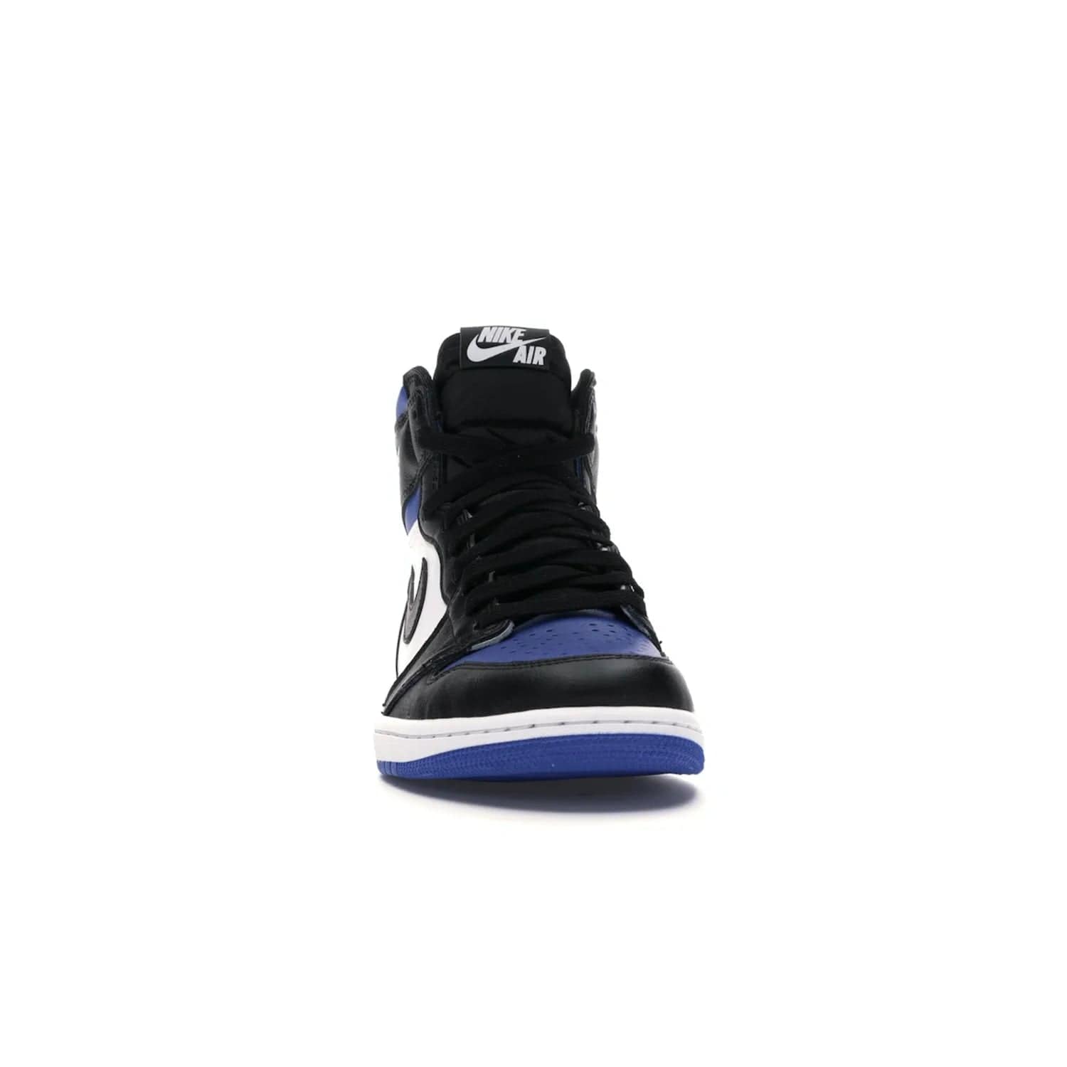 Jordan 1 Retro High Royal Toe - Image 9 - Only at www.BallersClubKickz.com - Refresh your look with the Jordan 1 Retro High Royal Toe. This classic AJ 1 sports a white and royal leather upper, black leather overlays, and branded leather tongue tag. Pick up today and set the streets ablaze.