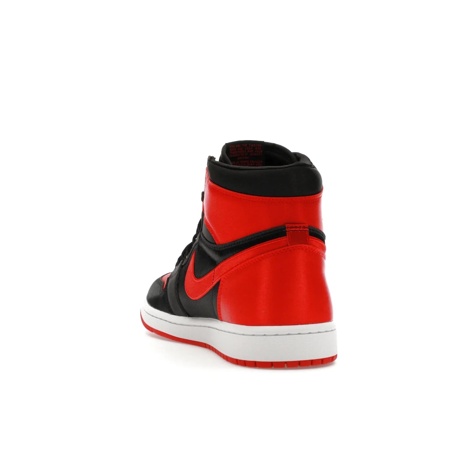Jordan 1 Retro High OG Satin Bred (Women's) - Image 26 - Only at www.BallersClubKickz.com - Introducing the Jordan 1 Retro High OG Satin Bred (Women's). Luxe satin finish, contrasting hues & classic accents. Trending sneakers symbolizing timelessness & heritage. Make a bold statement with this iconic shoe. Available October 4, 2023.