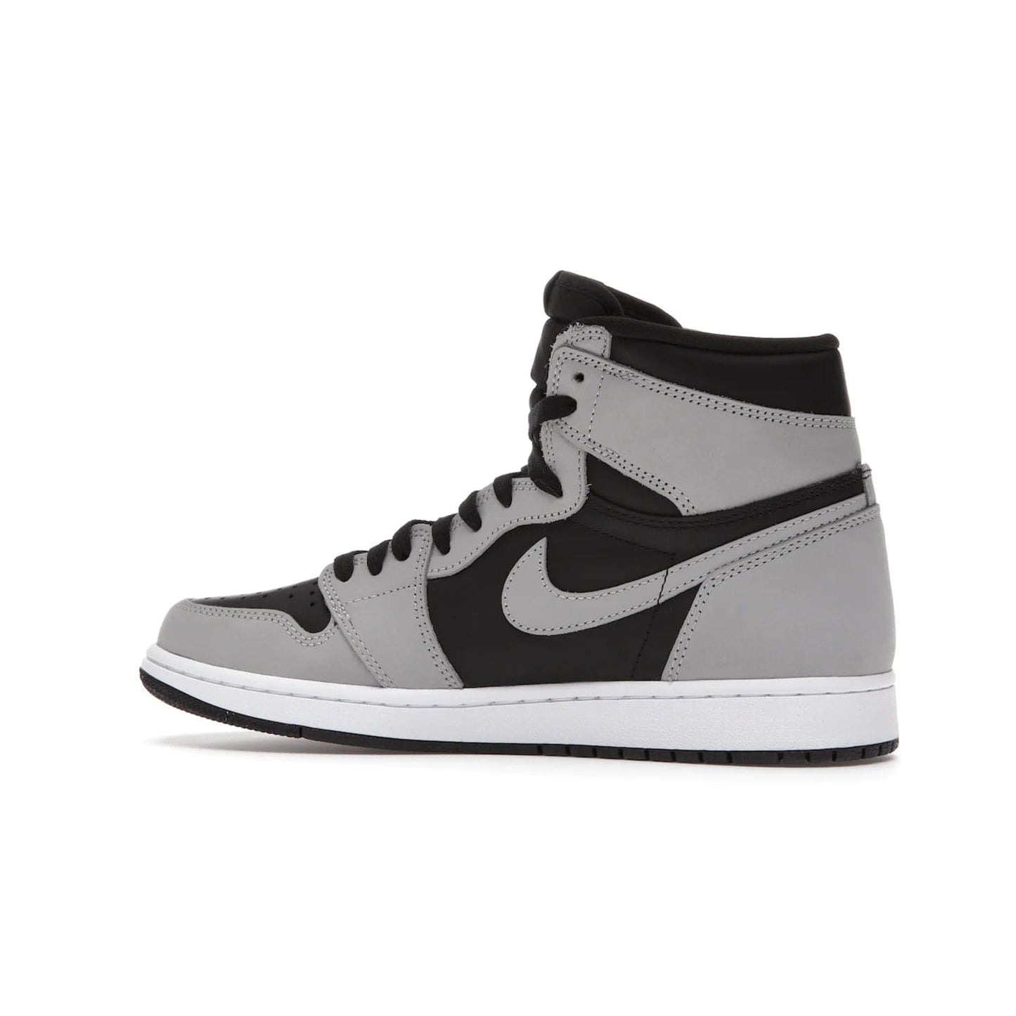 Jordan 1 Retro High Shadow 2.0 - Image 21 - Only at www.BallersClubKickz.com - #
Classic Air Jordan 1 Retro High Shadow 2.0 with black leather base and Light Smoke Grey overlays. Released in May 2021.