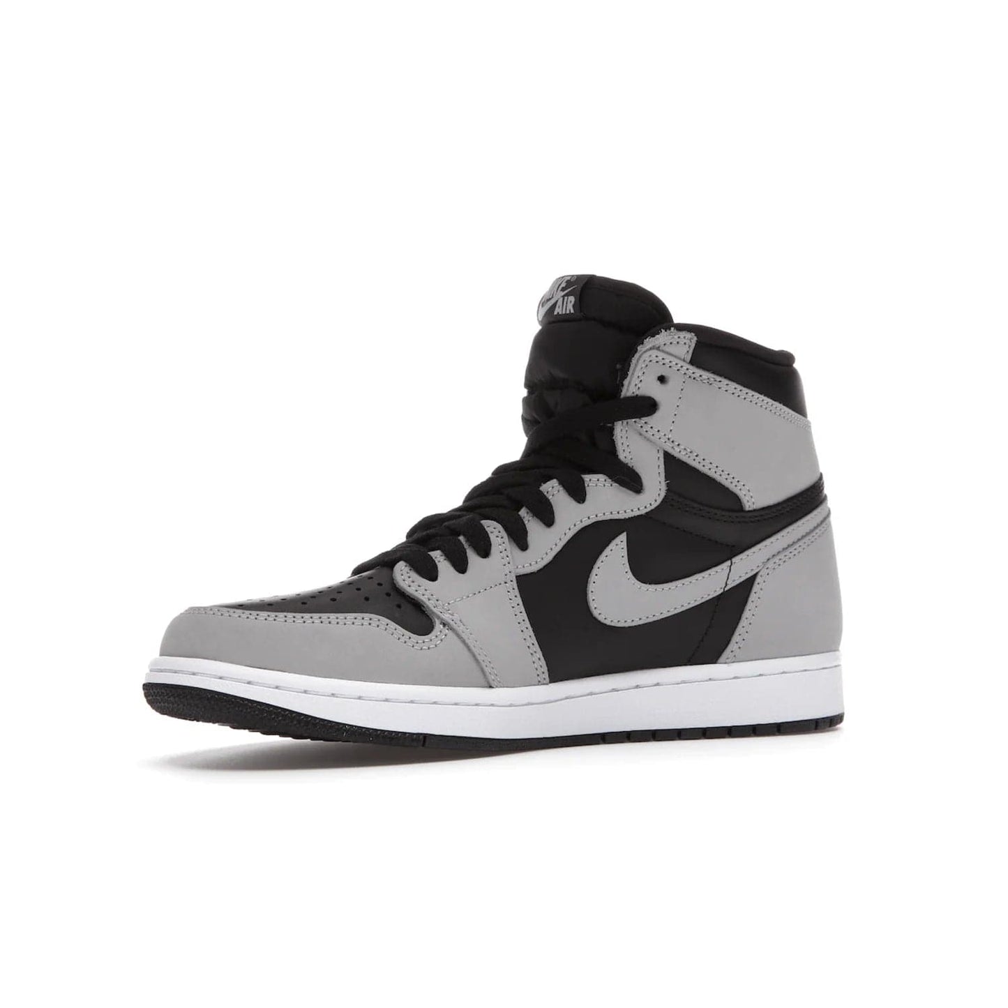 Jordan 1 Retro High Shadow 2.0 - Image 16 - Only at www.BallersClubKickz.com - #
Classic Air Jordan 1 Retro High Shadow 2.0 with black leather base and Light Smoke Grey overlays. Released in May 2021.