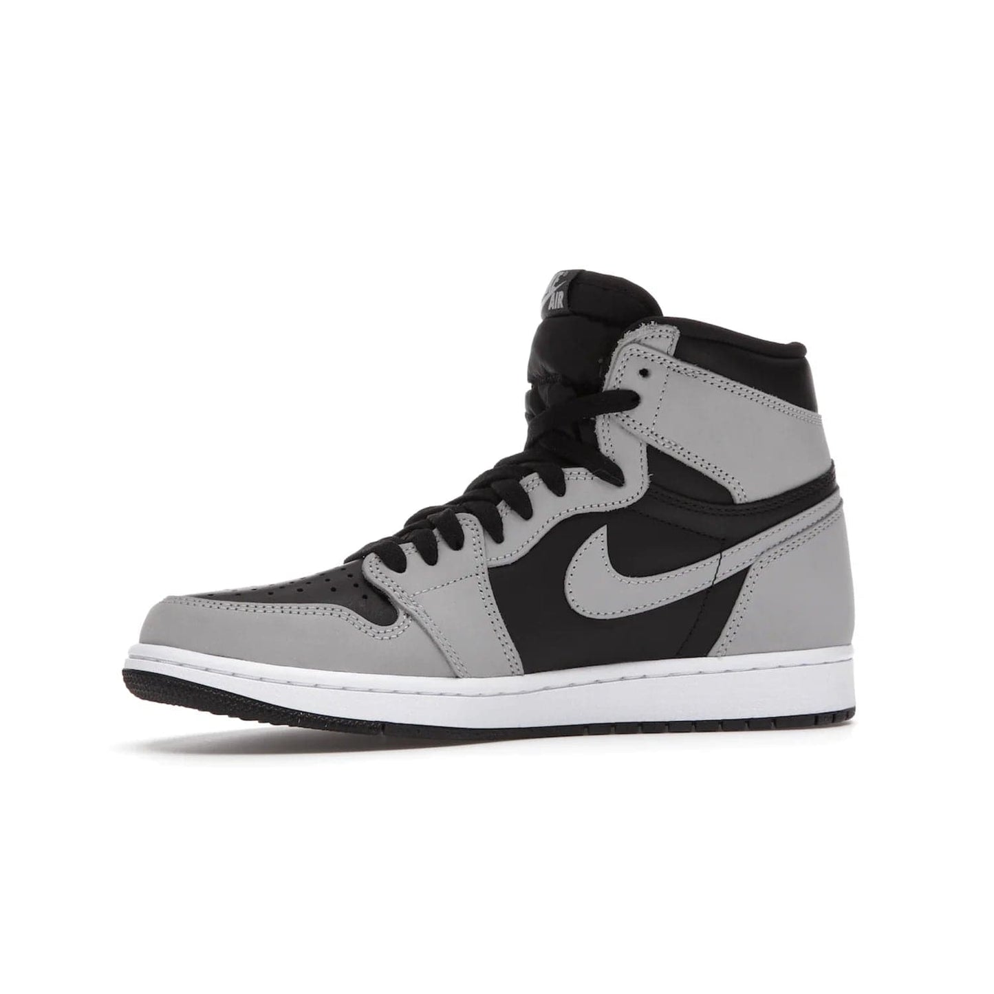 Jordan 1 Retro High Shadow 2.0 - Image 17 - Only at www.BallersClubKickz.com - #
Classic Air Jordan 1 Retro High Shadow 2.0 with black leather base and Light Smoke Grey overlays. Released in May 2021.