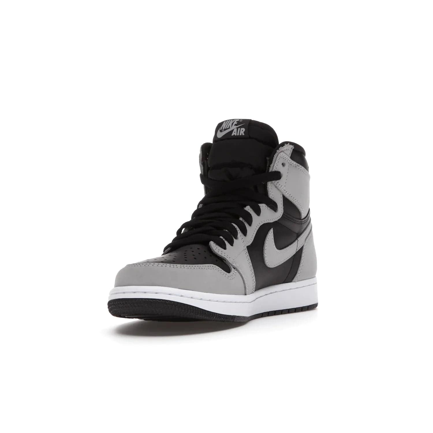 Jordan 1 Retro High Shadow 2.0 - Image 13 - Only at www.BallersClubKickz.com - #
Classic Air Jordan 1 Retro High Shadow 2.0 with black leather base and Light Smoke Grey overlays. Released in May 2021.
