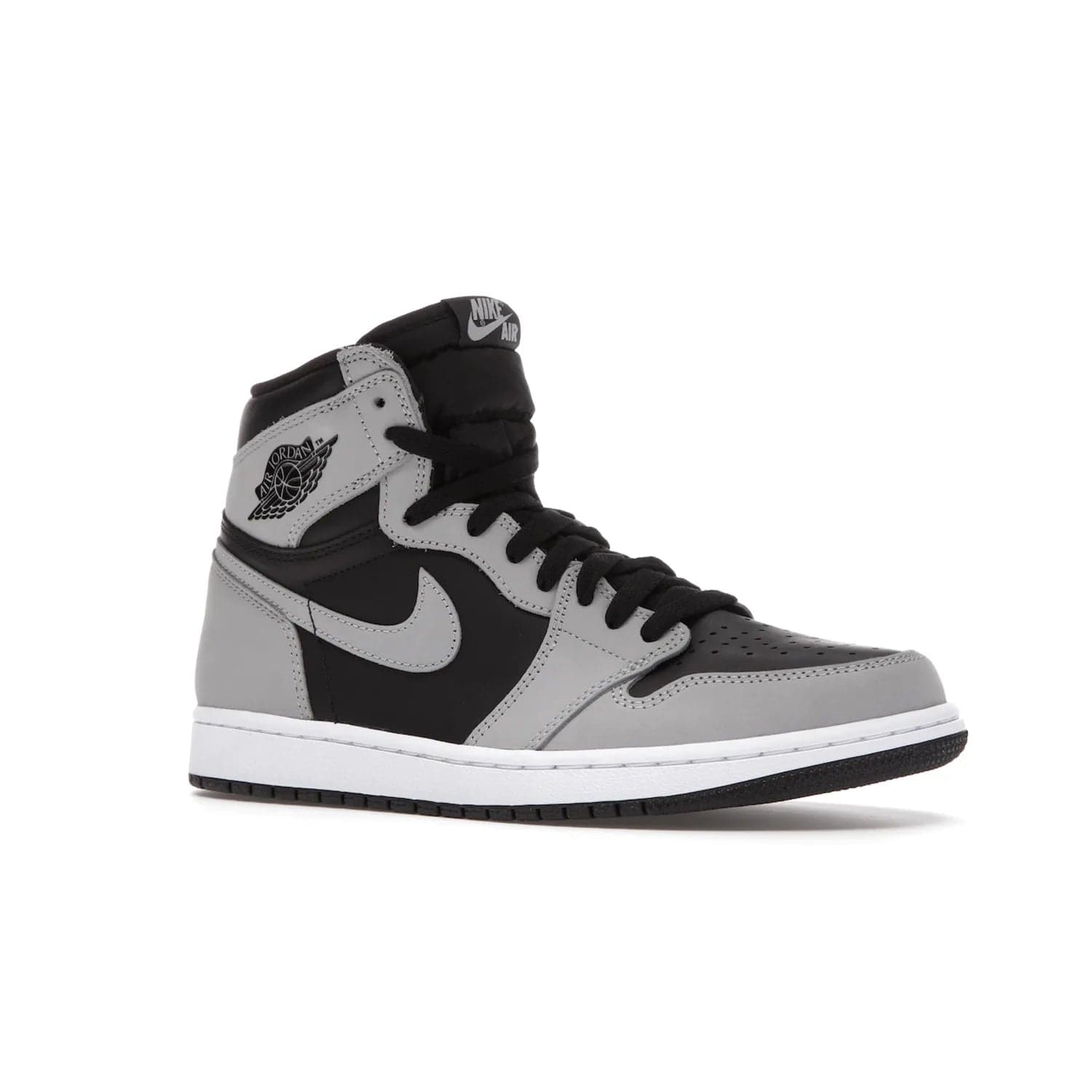 Jordan 1 Retro High Shadow 2.0 - Image 4 - Only at www.BallersClubKickz.com - #
Classic Air Jordan 1 Retro High Shadow 2.0 with black leather base and Light Smoke Grey overlays. Released in May 2021.