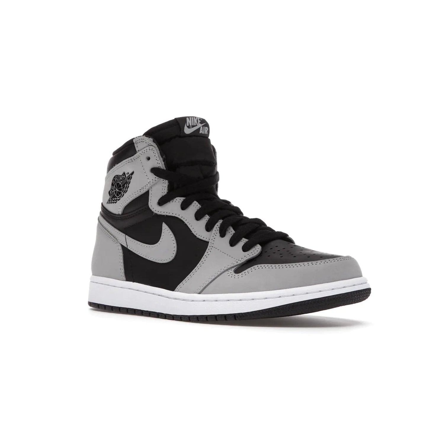 Jordan 1 Retro High Shadow 2.0 - Image 5 - Only at www.BallersClubKickz.com - #
Classic Air Jordan 1 Retro High Shadow 2.0 with black leather base and Light Smoke Grey overlays. Released in May 2021.