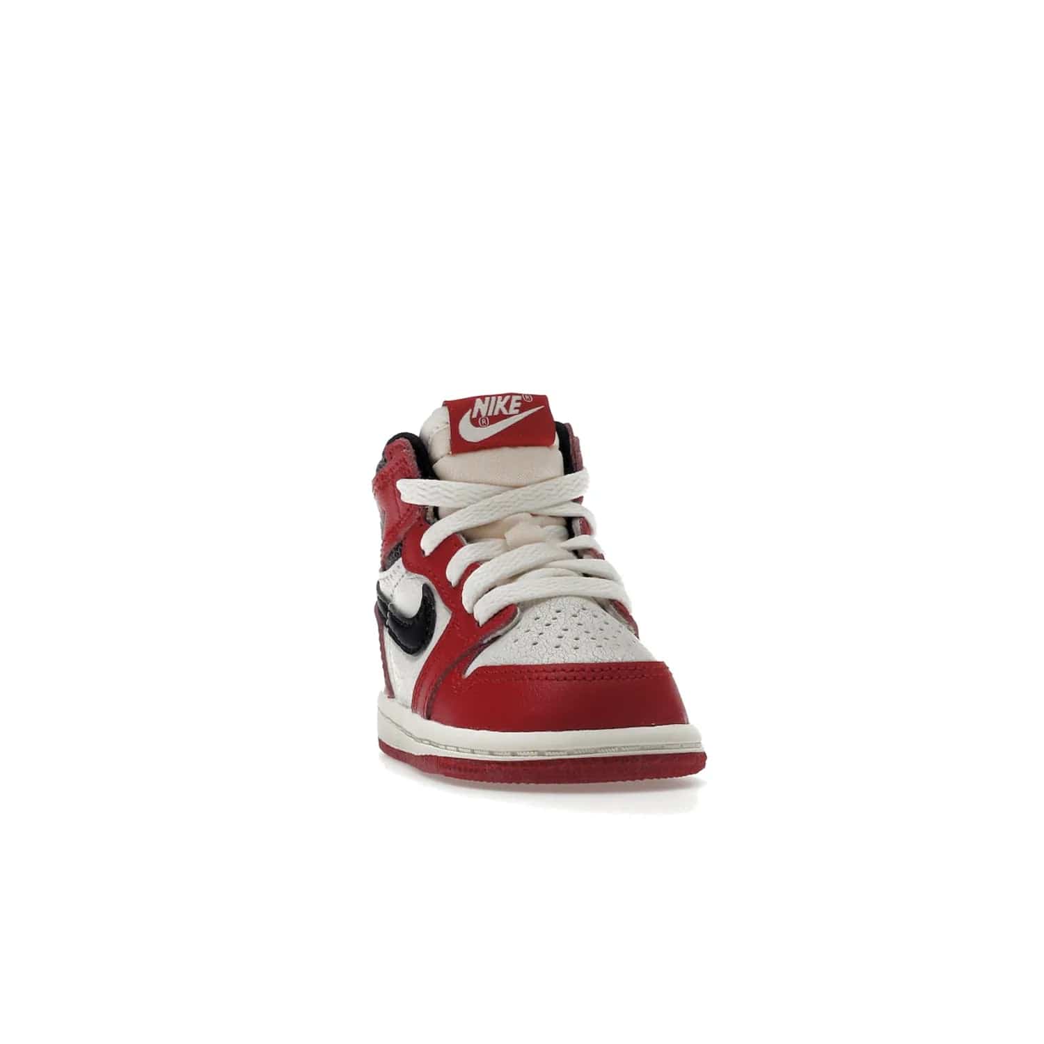 Jordan 1 Retro High OG Chicago Lost and Found (TD) - Image 8 - Only at www.BallersClubKickz.com - Introducing the Air Jordan 1 Retro High OG Lost and Found TD – a vibrant combination of 4 colors: muslin, varsity, sail and black. Featuring a crackled leather upper and AIR units for comfort and a signature Wings logo, these retro shoes add comfort and style for your little ones at $70. Get your pair before 19th December 2022!