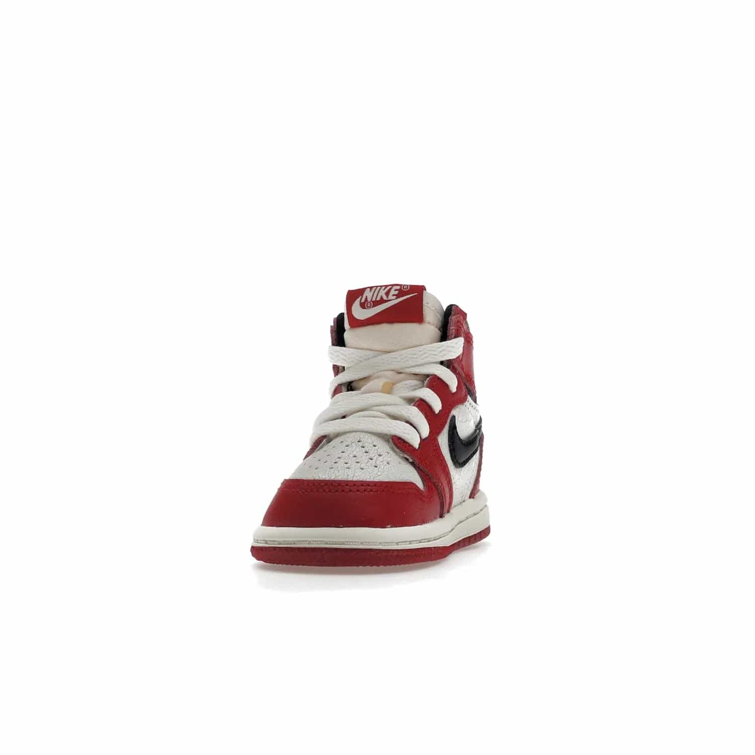 Jordan 1 Retro High OG Chicago Lost and Found (TD) - Image 12 - Only at www.BallersClubKickz.com - Introducing the Air Jordan 1 Retro High OG Lost and Found TD – a vibrant combination of 4 colors: muslin, varsity, sail and black. Featuring a crackled leather upper and AIR units for comfort and a signature Wings logo, these retro shoes add comfort and style for your little ones at $70. Get your pair before 19th December 2022!