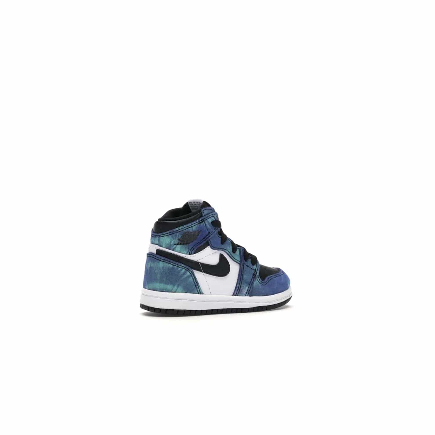 Jordan 1 Retro High Tie Dye (TD) - Image 34 - Only at www.BallersClubKickz.com - Add a unique twist to your sneaker collection with the Jordan 1 Retro High Tie Dye (TD). Classic Air Jordan 1 details like toe box perforations and the signature Swoosh logo on the sidewall are topped with an eye-catching tie dye design that’s perfect for styling all year round.