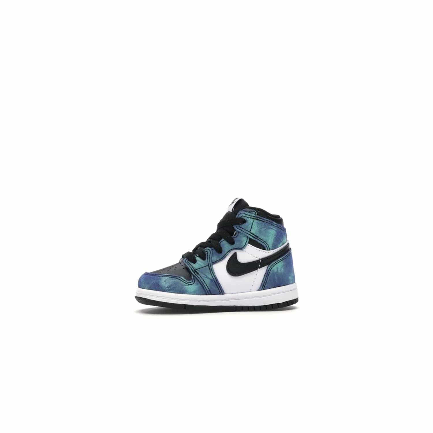 Jordan 1 Retro High Tie Dye (TD) - Image 18 - Only at www.BallersClubKickz.com - Add a unique twist to your sneaker collection with the Jordan 1 Retro High Tie Dye (TD). Classic Air Jordan 1 details like toe box perforations and the signature Swoosh logo on the sidewall are topped with an eye-catching tie dye design that’s perfect for styling all year round.