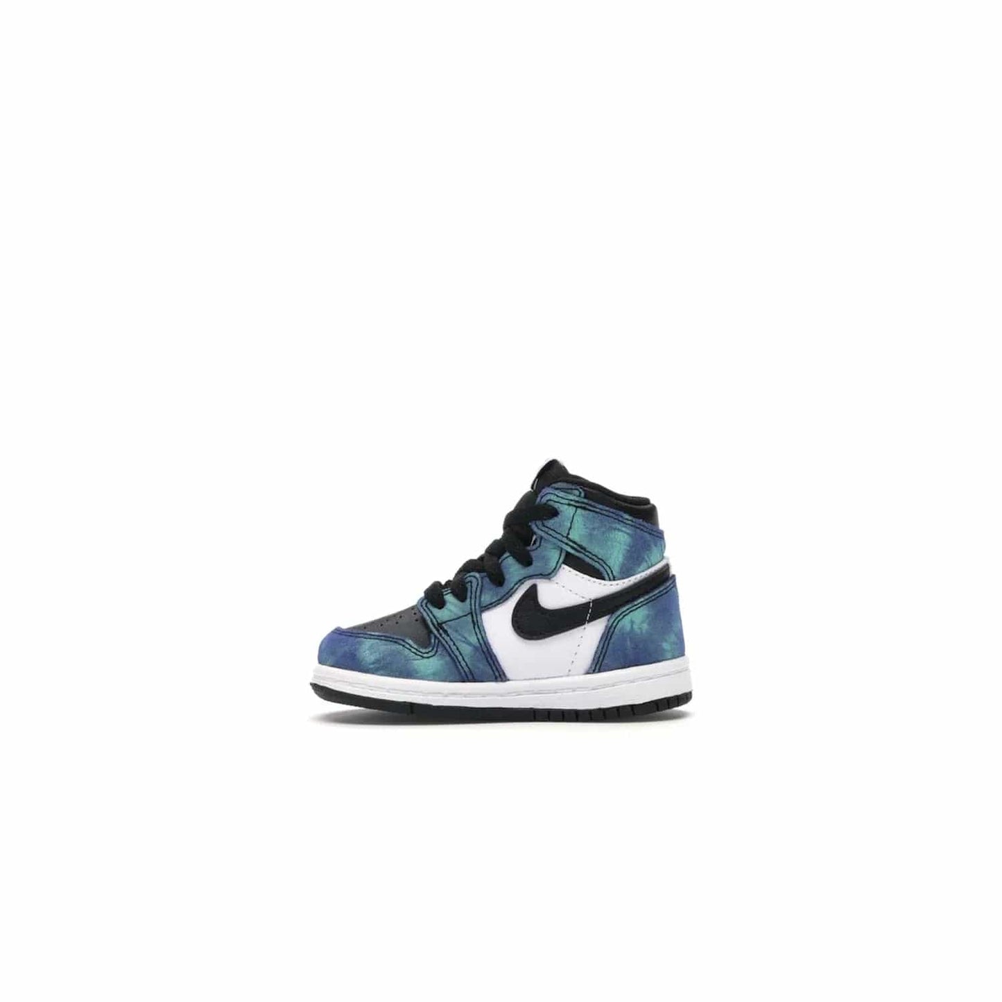 Jordan 1 Retro High Tie Dye (TD) - Image 19 - Only at www.BallersClubKickz.com - Add a unique twist to your sneaker collection with the Jordan 1 Retro High Tie Dye (TD). Classic Air Jordan 1 details like toe box perforations and the signature Swoosh logo on the sidewall are topped with an eye-catching tie dye design that’s perfect for styling all year round.