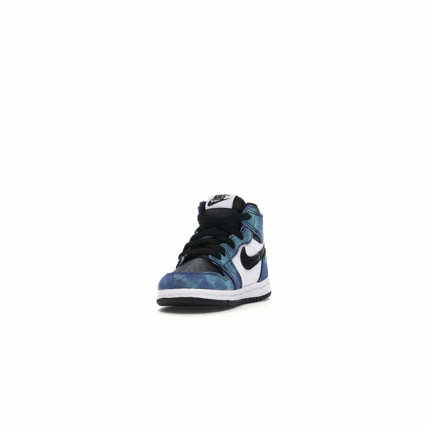 Jordan 1 Retro High Tie Dye (TD) - Image 13 - Only at www.BallersClubKickz.com - Add a unique twist to your sneaker collection with the Jordan 1 Retro High Tie Dye (TD). Classic Air Jordan 1 details like toe box perforations and the signature Swoosh logo on the sidewall are topped with an eye-catching tie dye design that’s perfect for styling all year round.